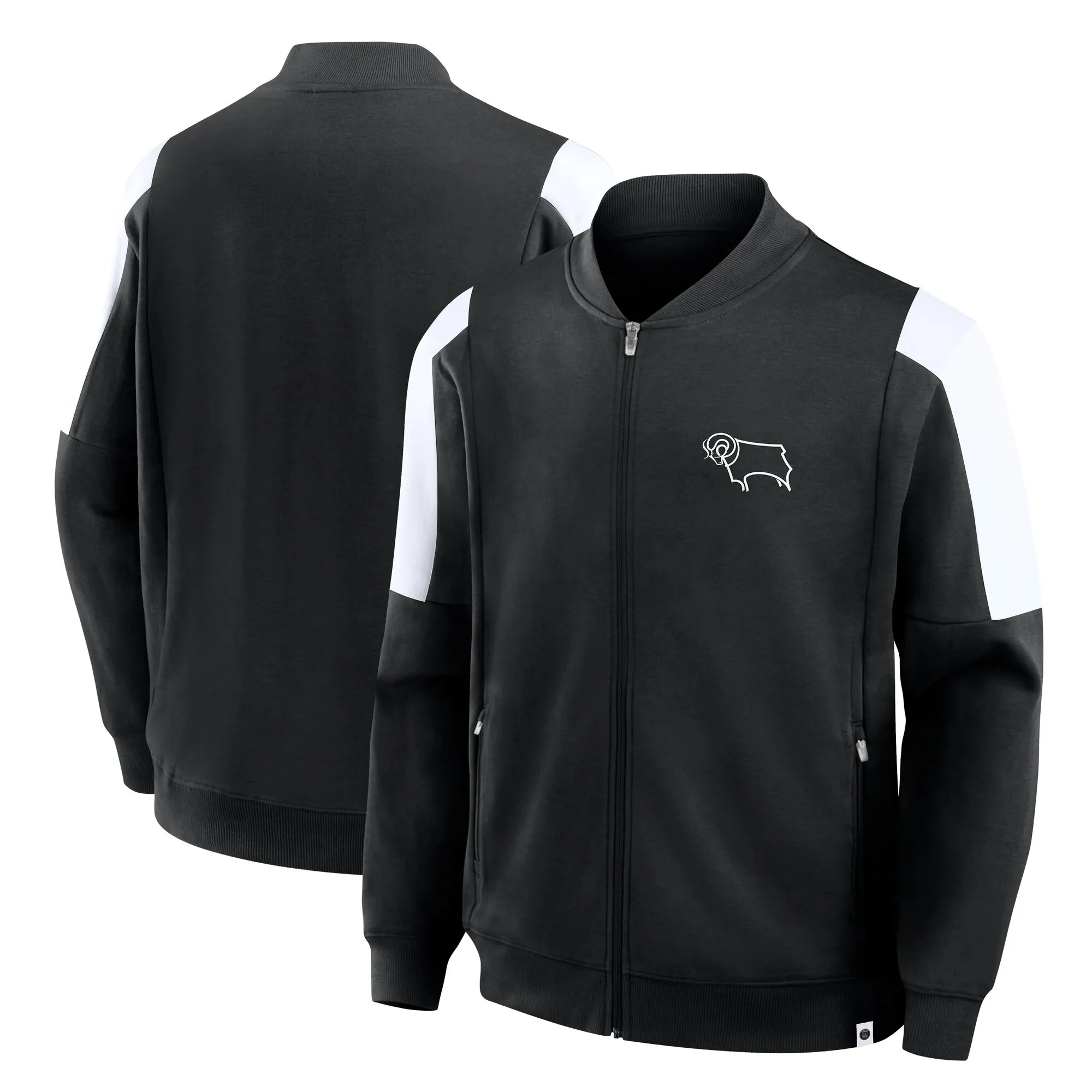 Derby County Track Jacket - Black - Mens