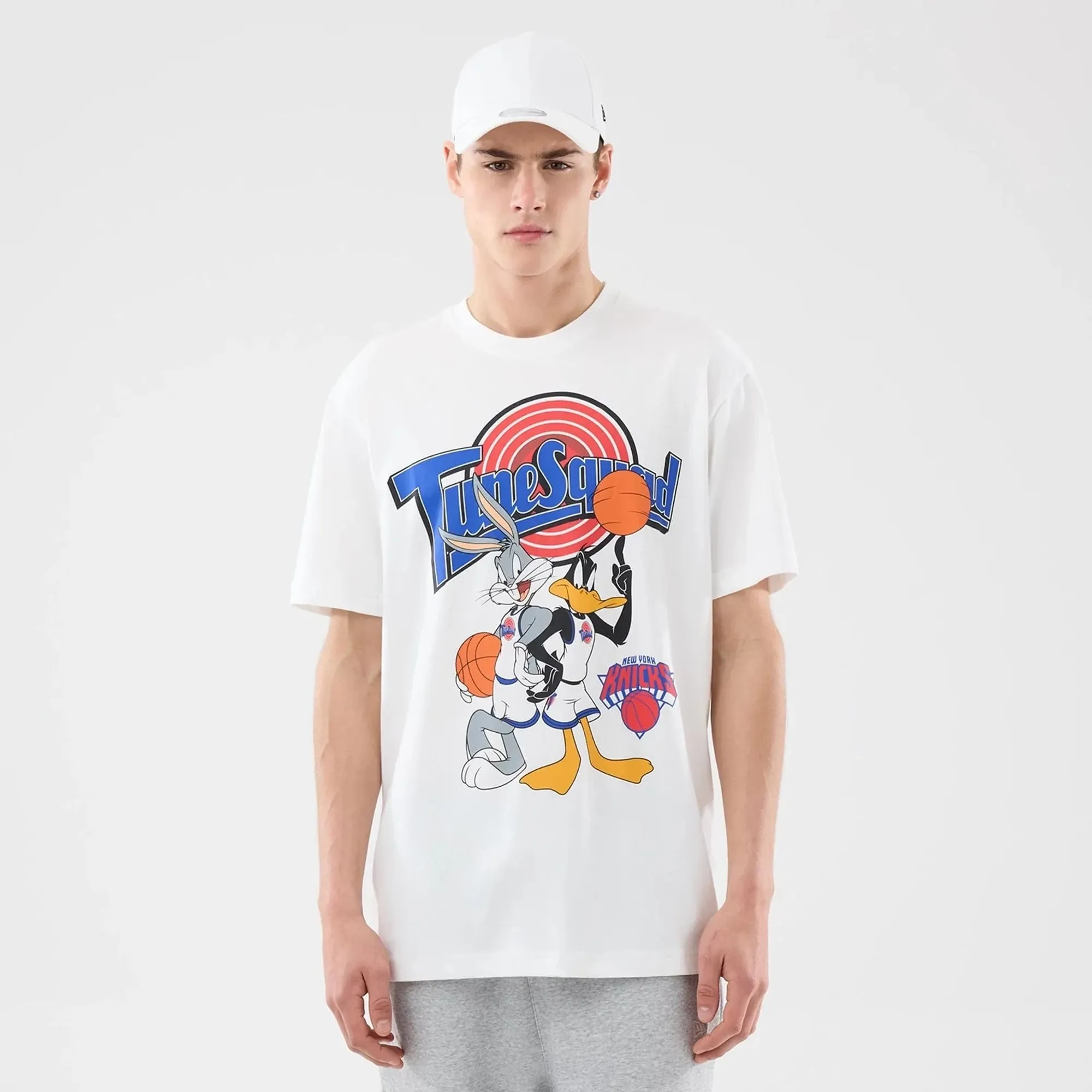 New York Knicks Space Jam 2 X NBA White T-Shirt New Era Cap adult unisex