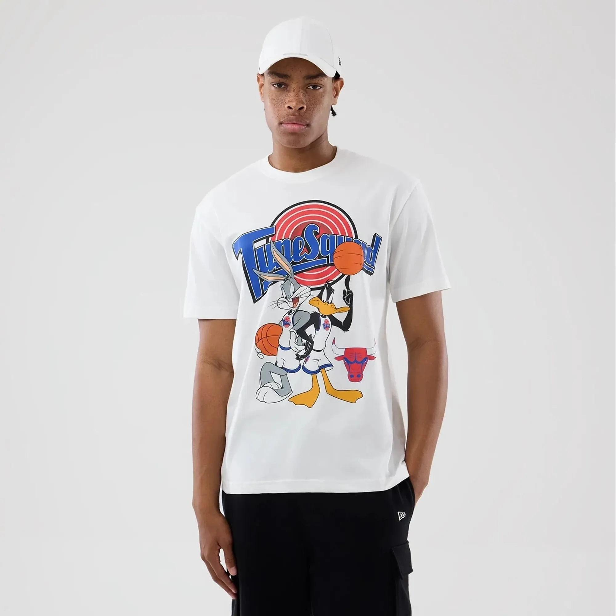 Chicago Bulls Space Jam 2 X NBA White T-Shirt New Era Cap adult unisex