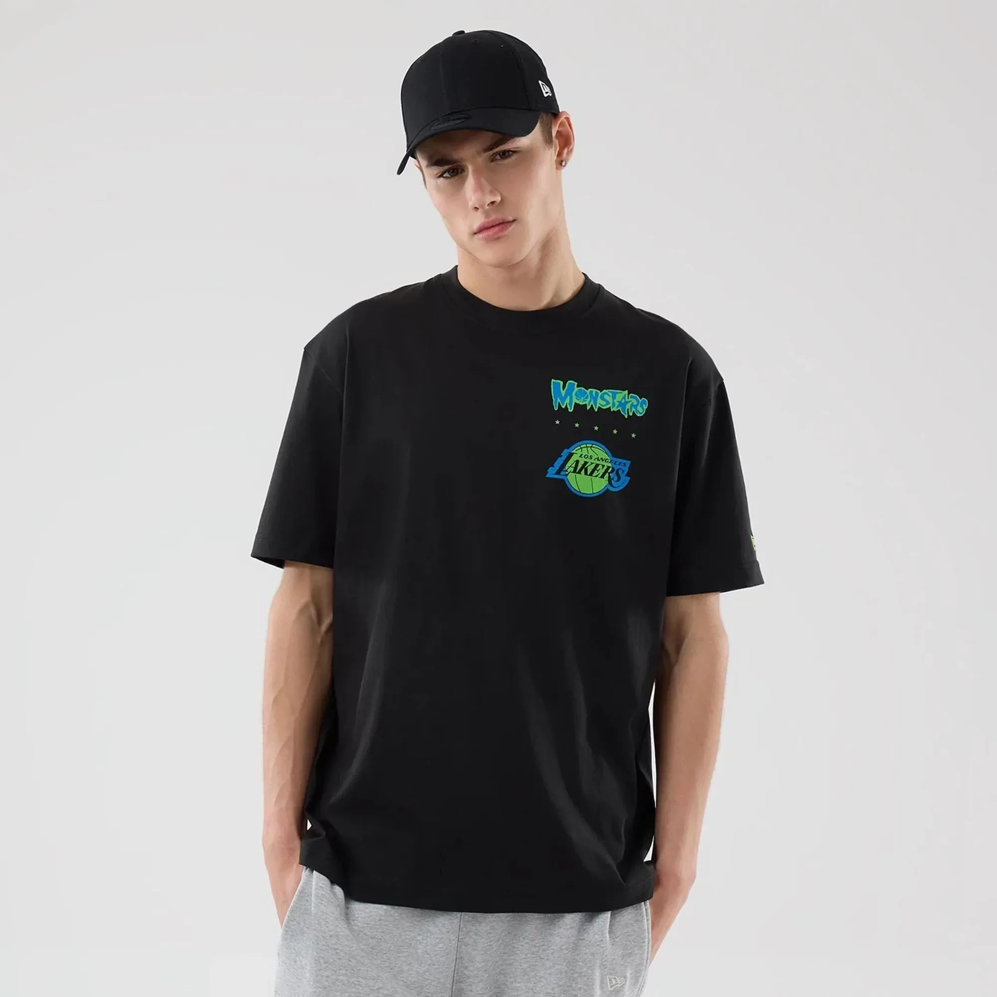 LA Lakers Space Jam 2 X NBA Black T-Shirt New Era Cap adult unisex