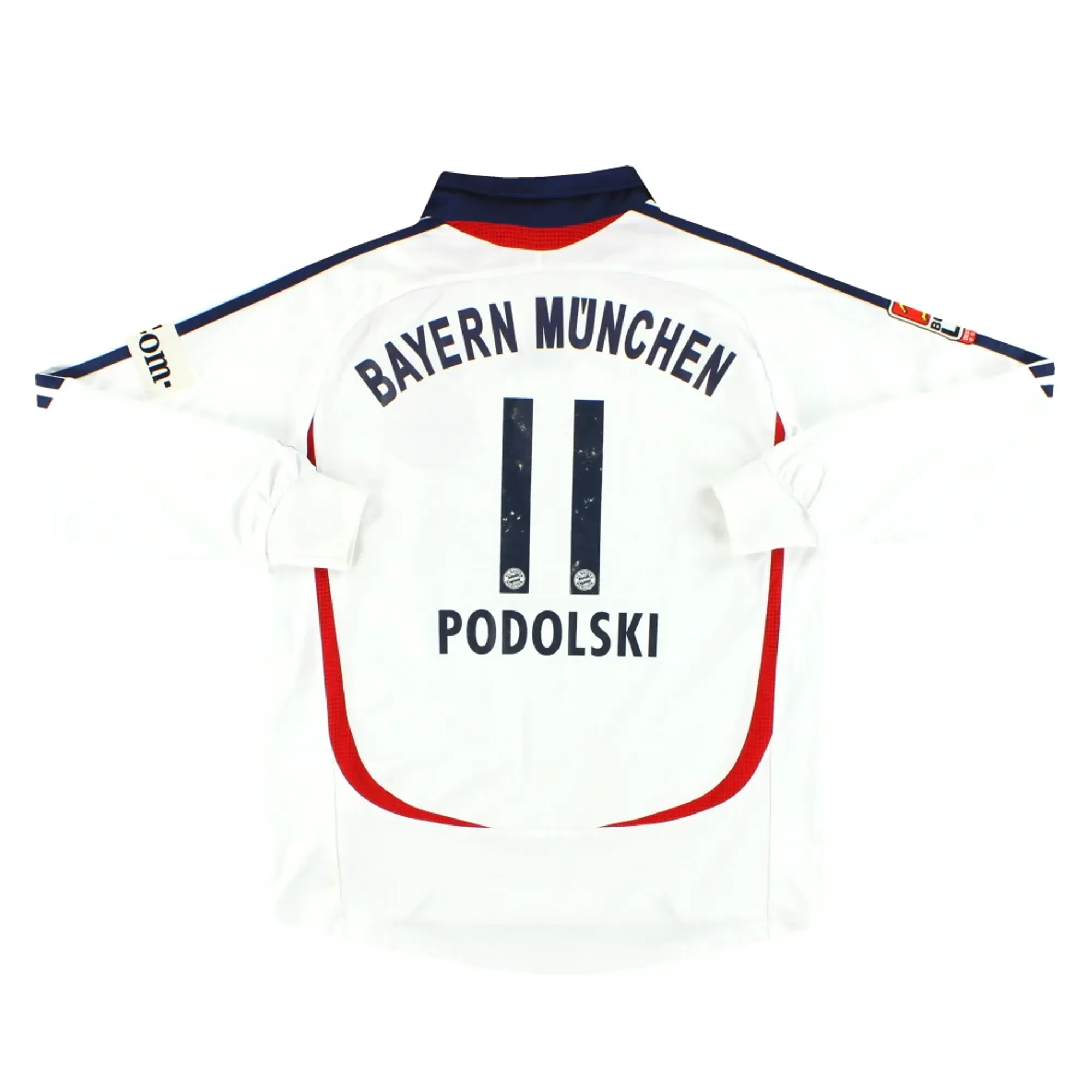 2006-07 Bayern Munich adidas Away Shirt Podolski #11 L/S L.Boys - Bayern Munich / Very good 