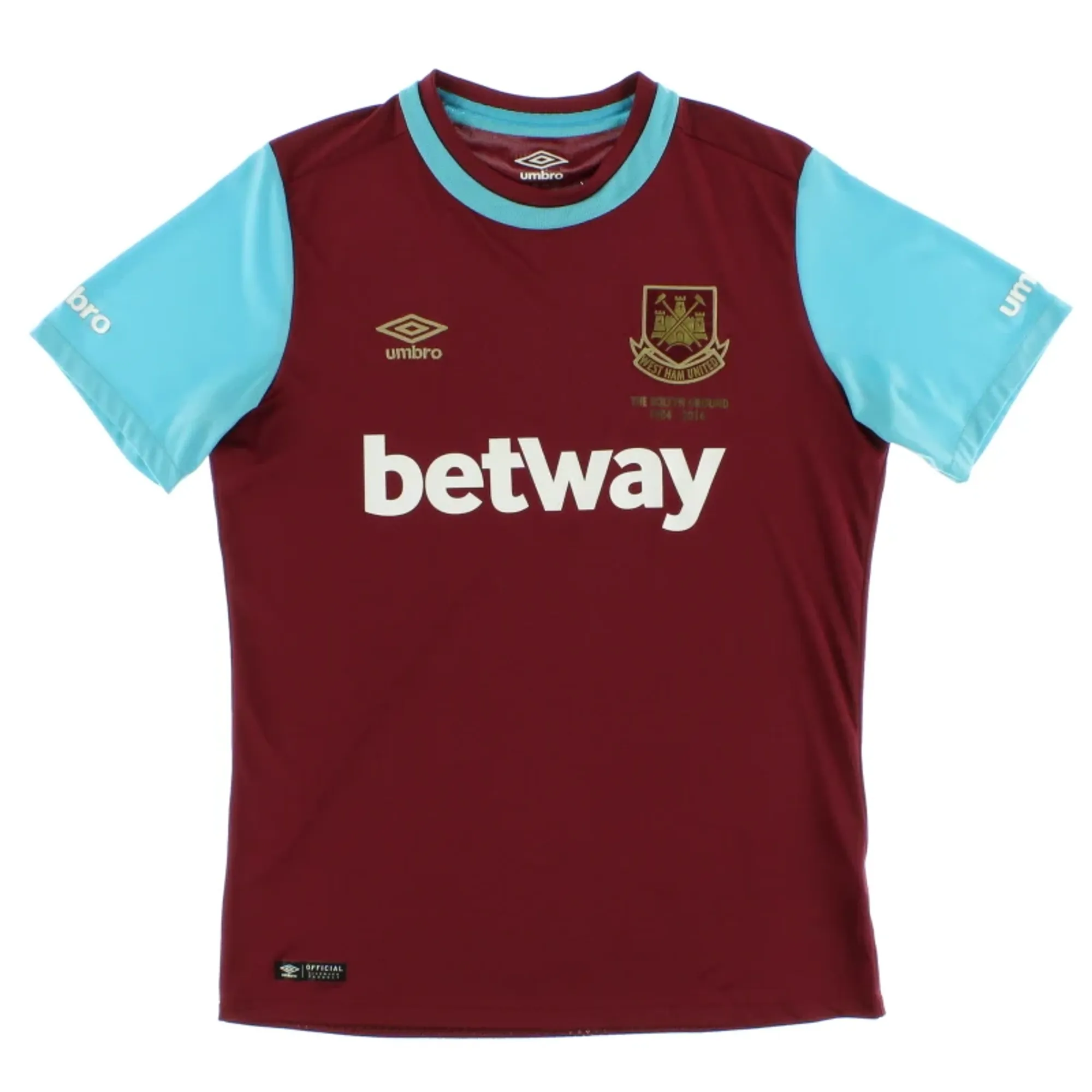 2015-16 West Ham 'Boleyn Ground' Home Shirt XL - West Ham / Excellent