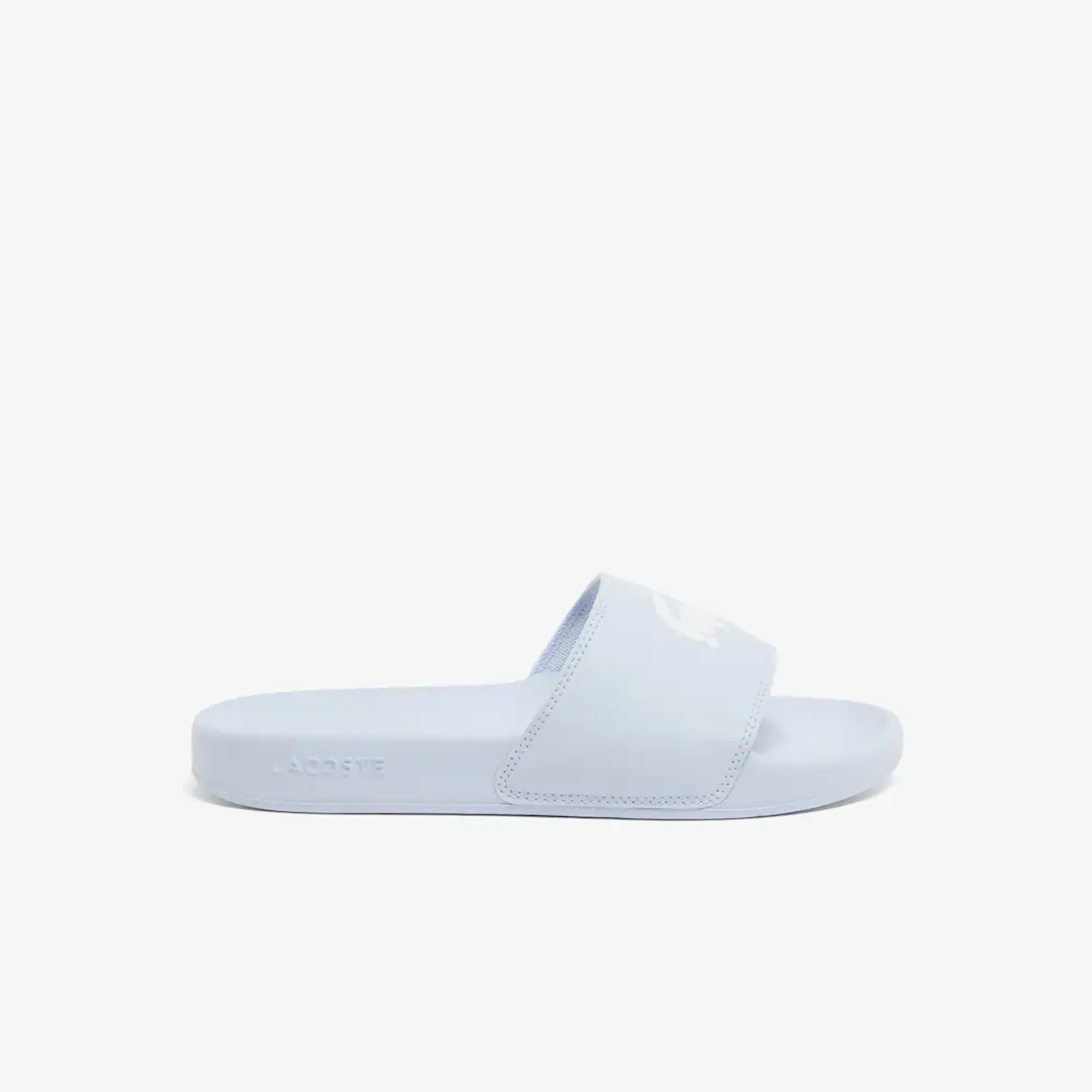 Lacoste Women's Serve Slides 0.0 - Light Blue / White