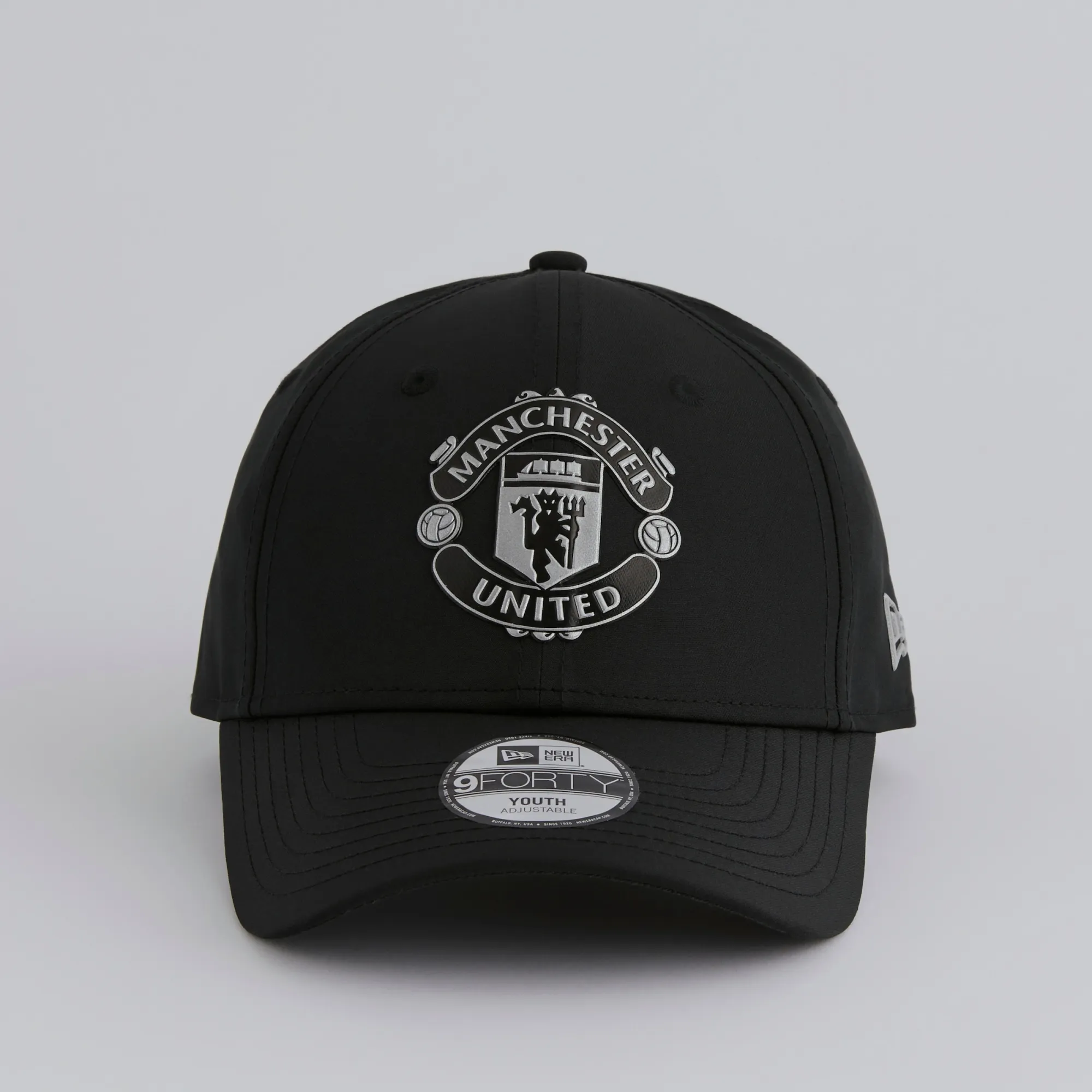Manchester United x New Era Kids Reflective Crest 9Forty Cap Black
