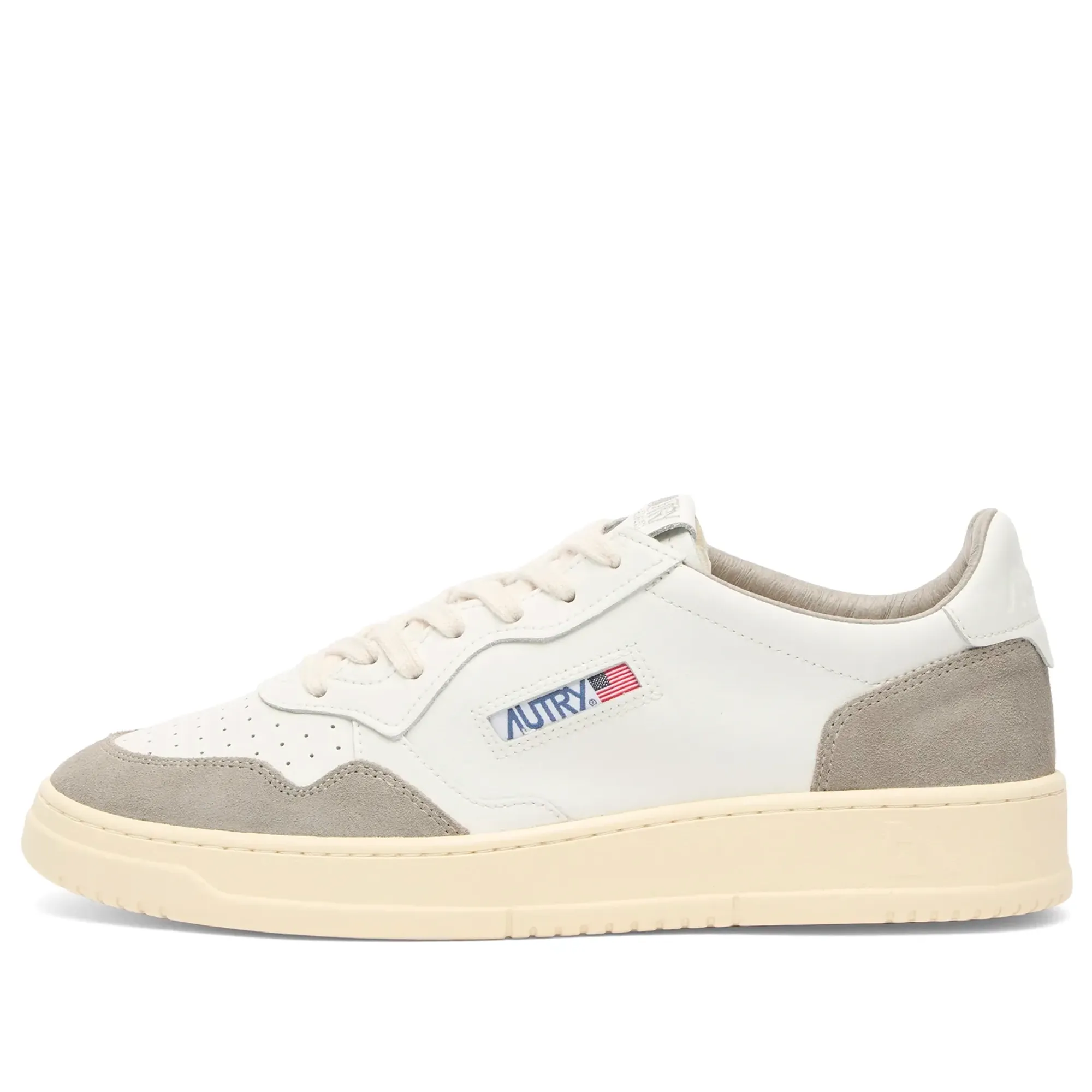 Autry Men's Medalist Low Leather Suede Sneakers Suede White/Vapor