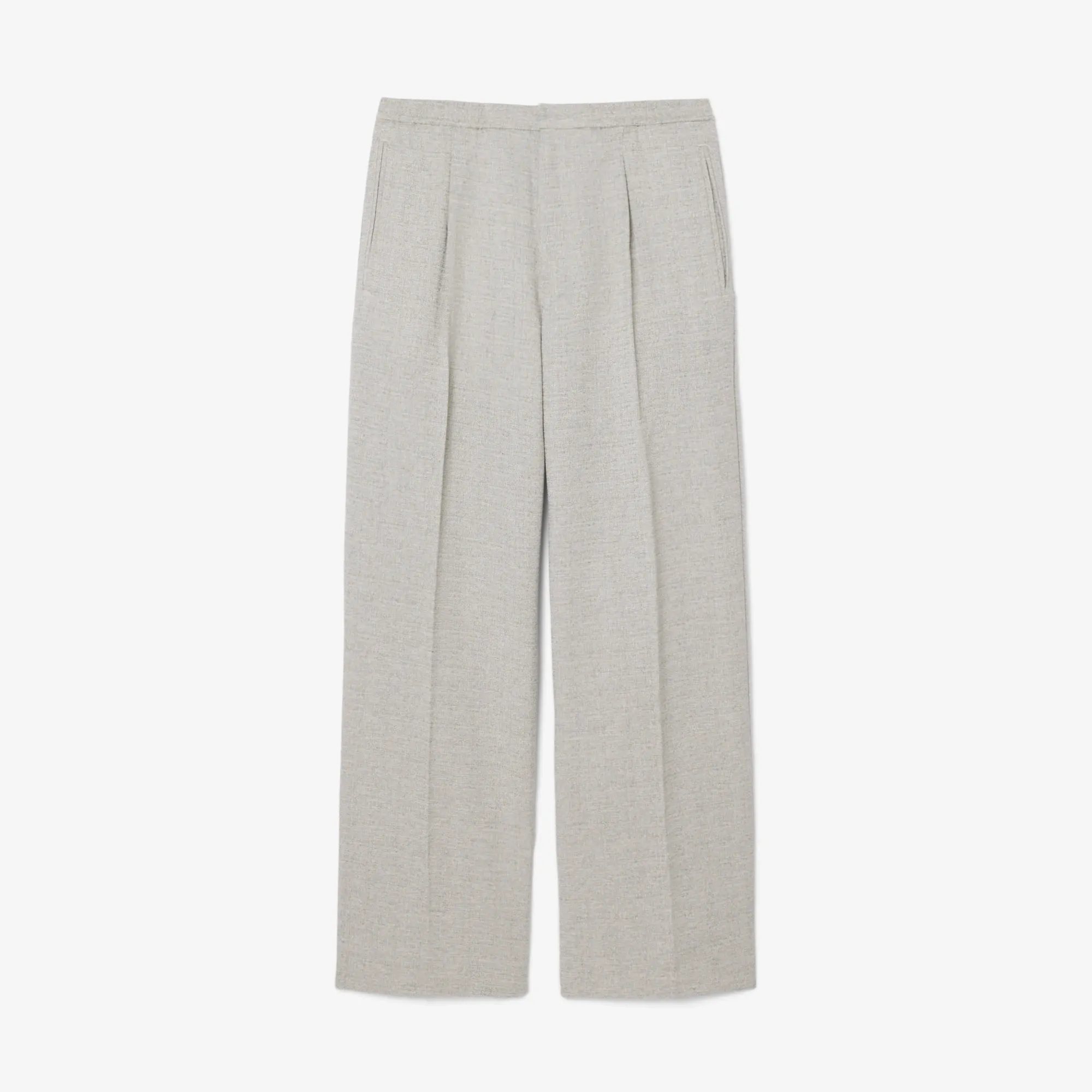 Lacoste Relaxed Fit Slub Weave Pants - Grey