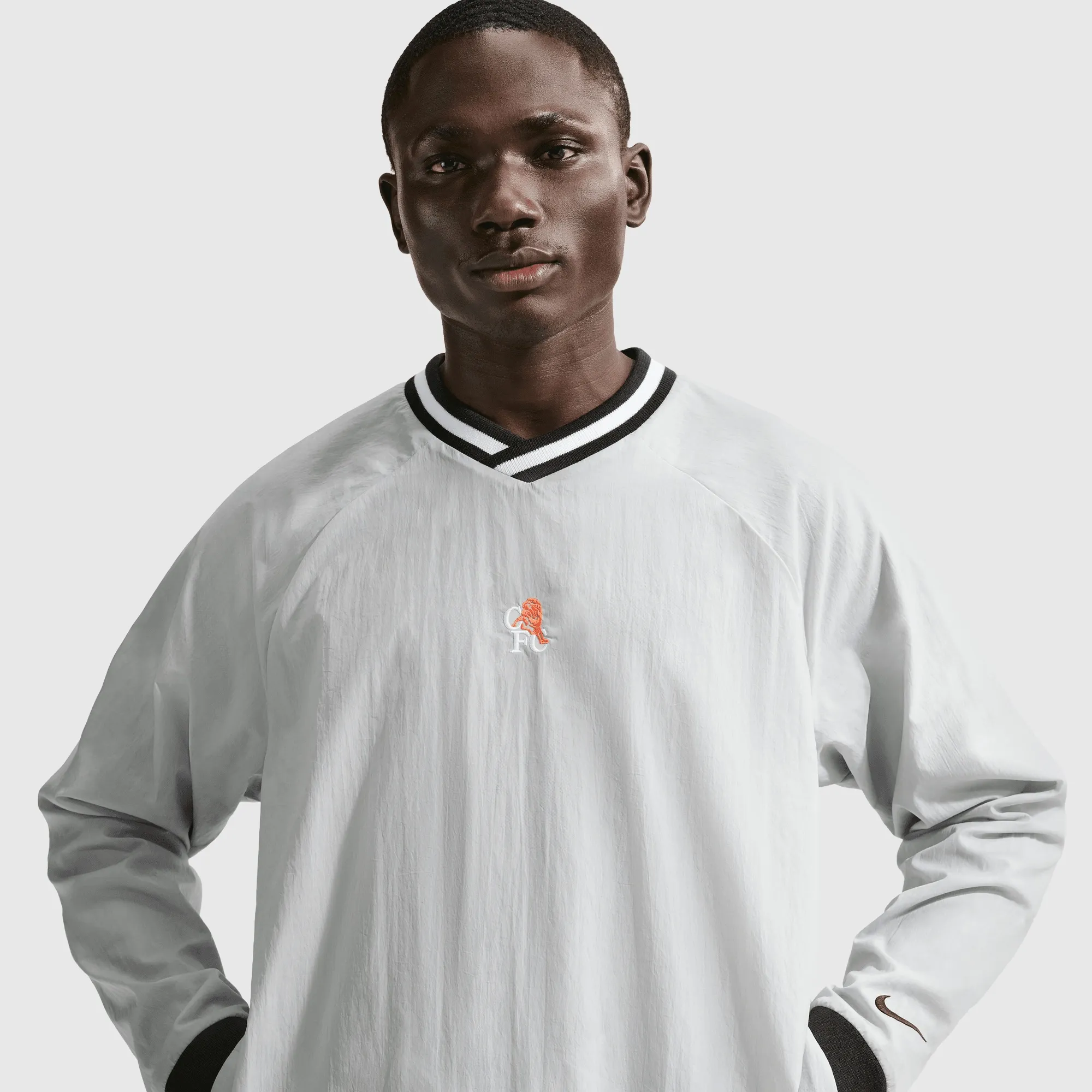 Chelsea Nike Academy Shell Top - Grey