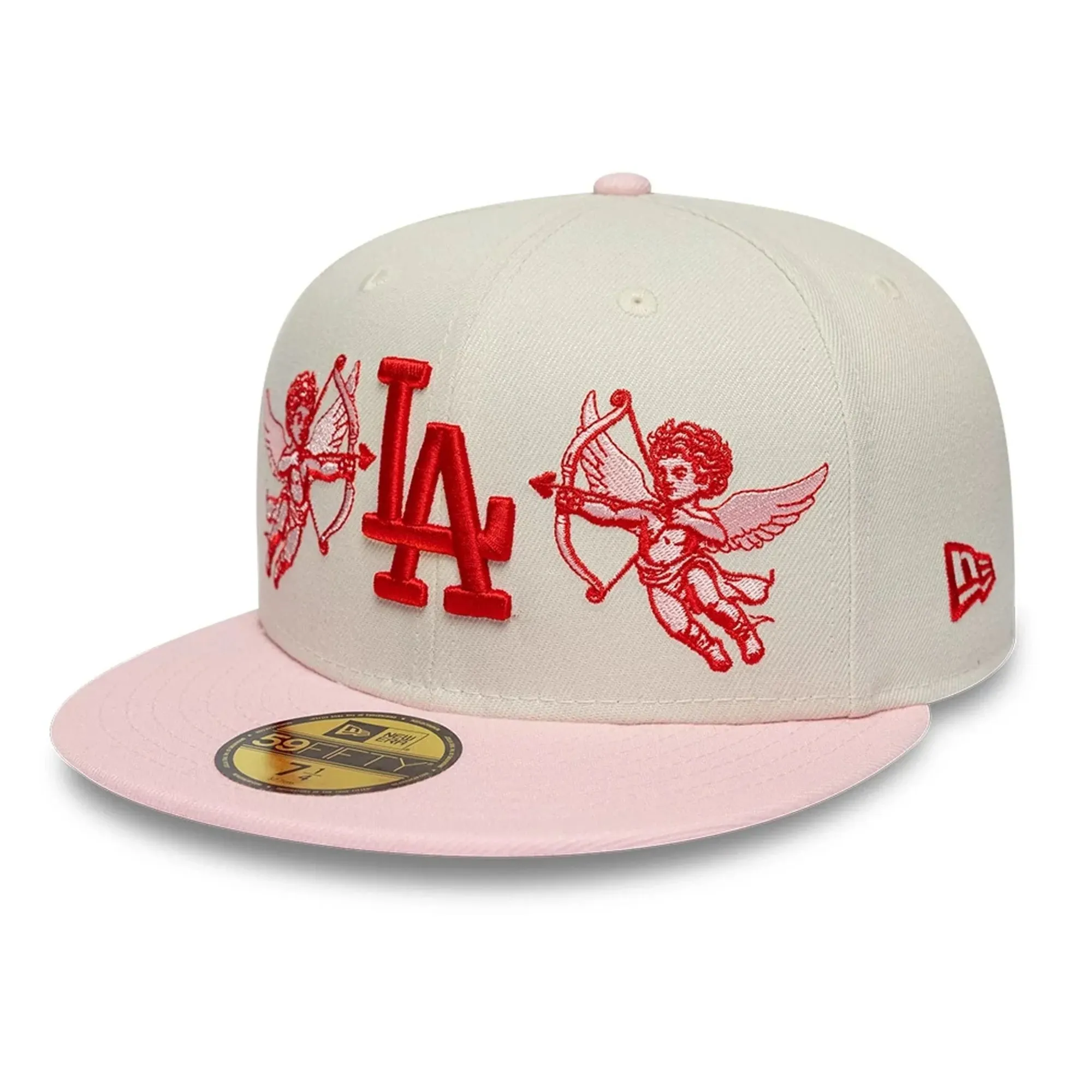 LA Dodgers MLB Cherub Light Beige 59FIFTY Fitted Cap New Era Cap adult unisex