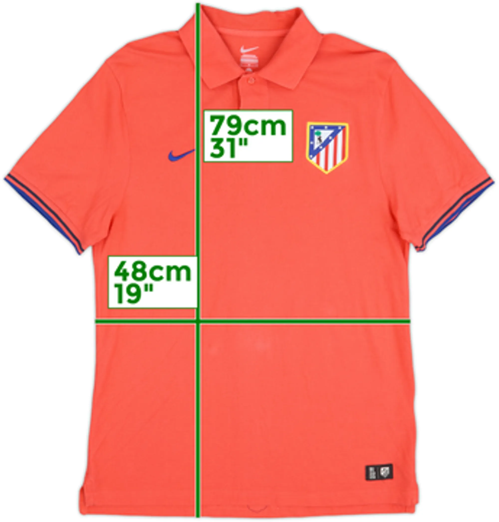 2011-12 Atletico Madrid Nike Polo Shirt - 8/10 - (L)