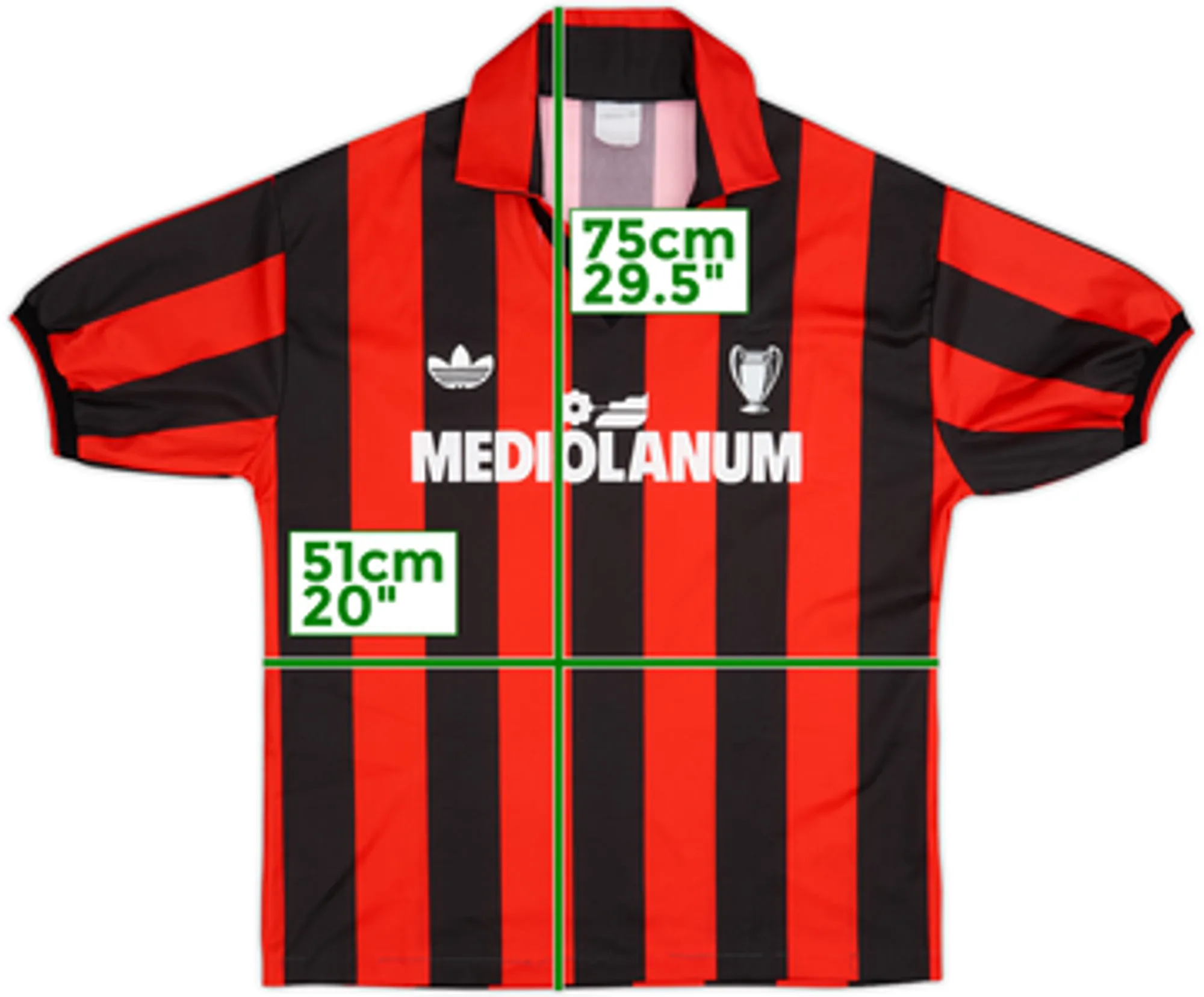 1990-91 AC Milan Home Shirt - 4/10 - (L)