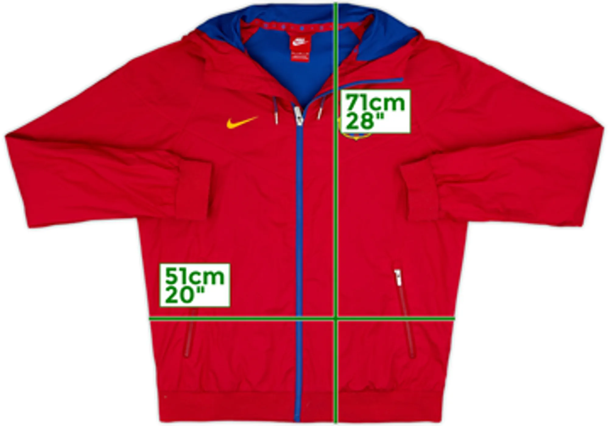2016-17 Barcelona Nike Hooded Track Jacket - 7/10 - (L)