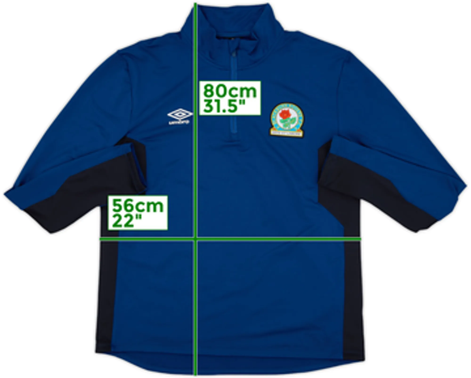 2018-19 Blackburn Umbro 1/4 Zip Drill Top - 7/10 - (XL)
