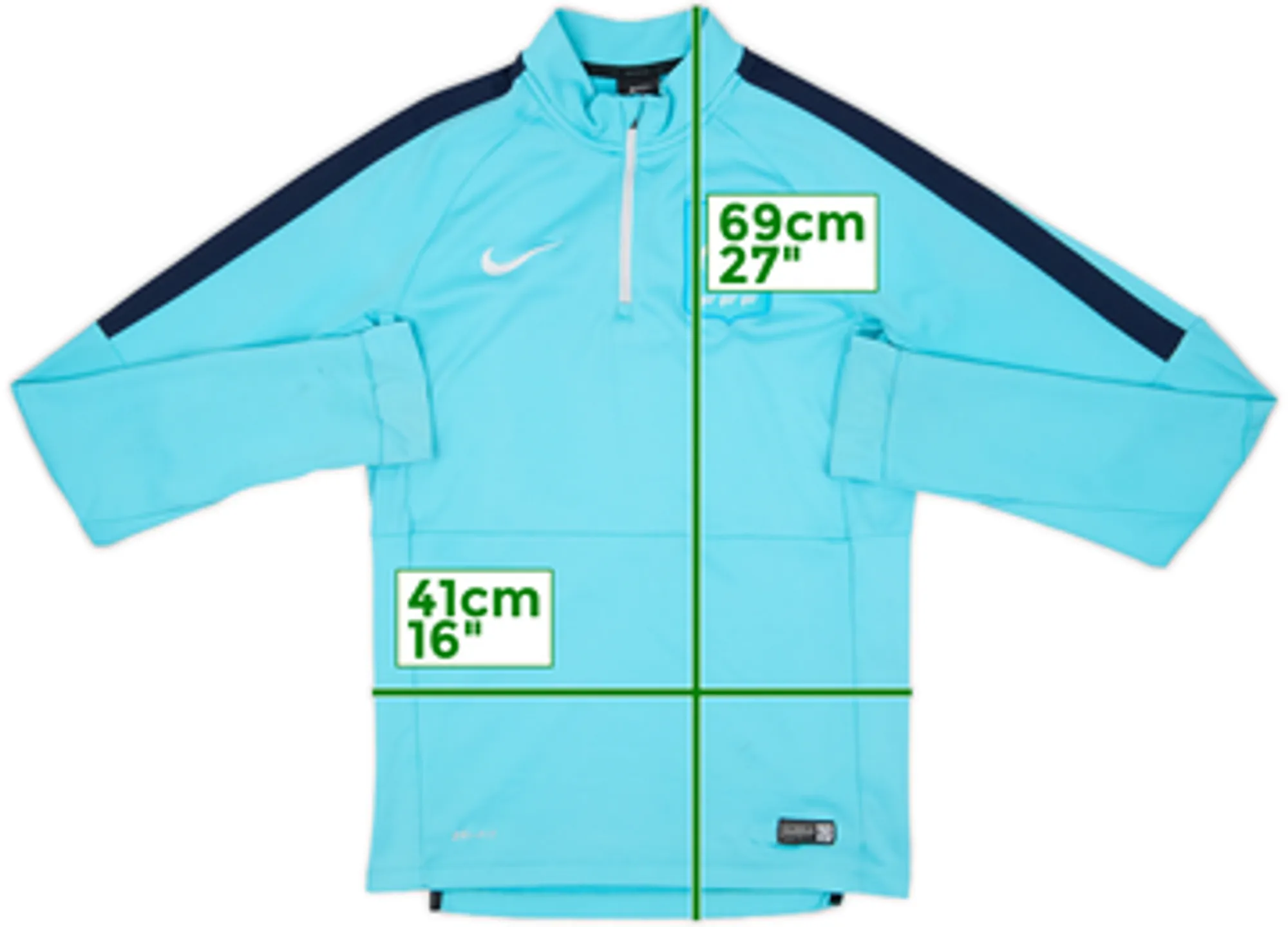 2015-16 France Nike 1/4 Zip Drill Top - 6/10 - (S)