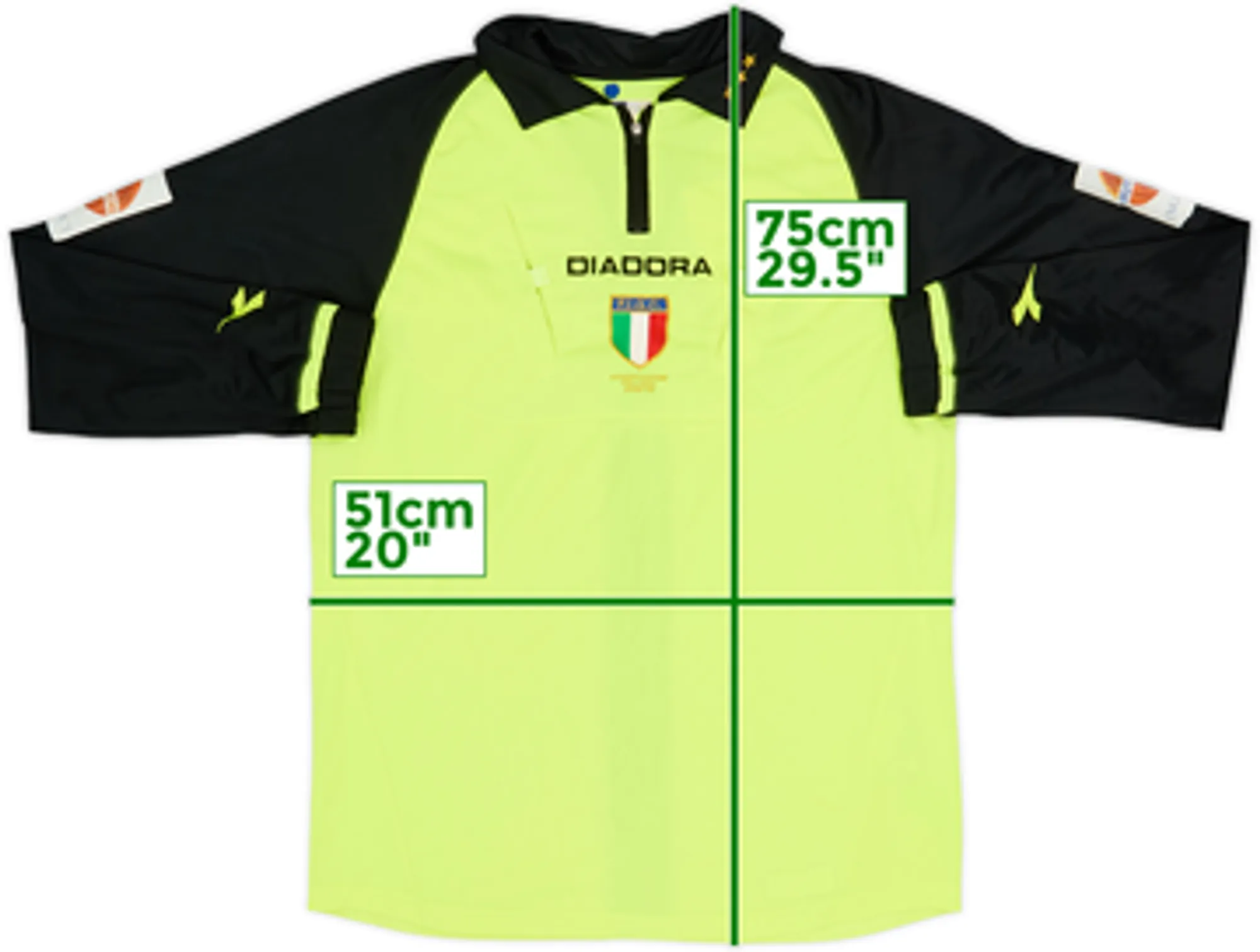 2004-05 Italy Diadora Referee L/S Shirt - 7/10 - (M)