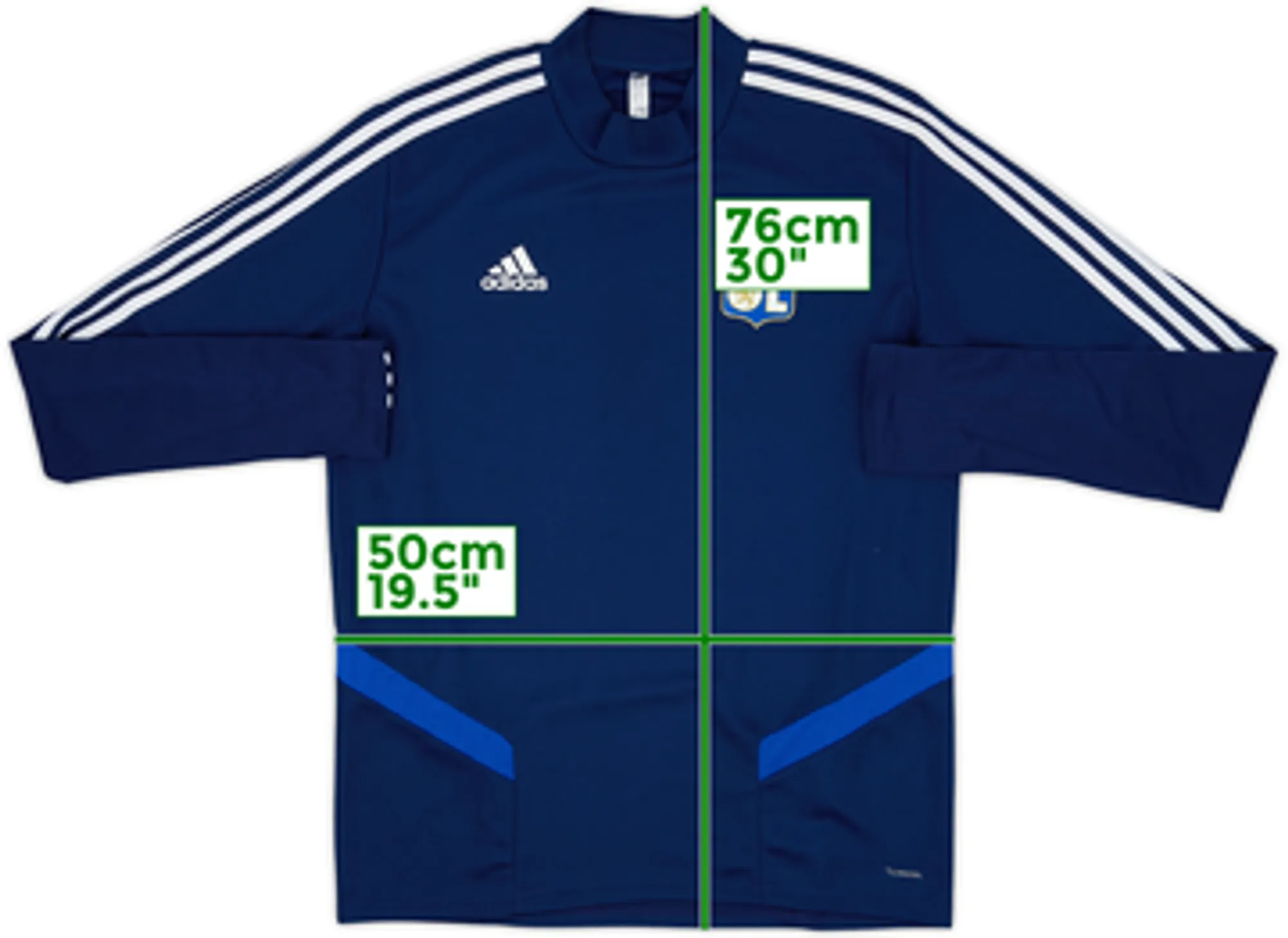 2017-18 Lyon adidas Drill Top - 8/10 - (M)