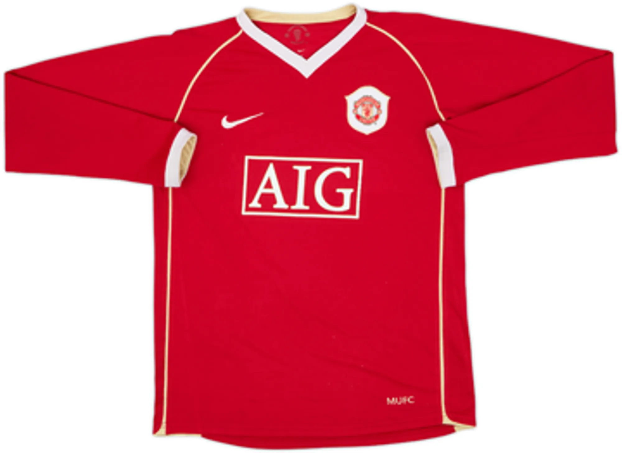 2006-07 Manchester United Home L/S Shirt Ronaldo #7 - 8/10 - (S)