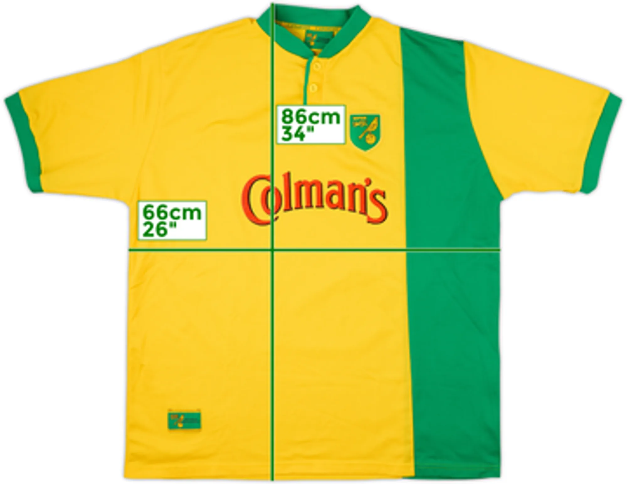 1999-01 Norwich Home Shirt - 10/10 - (3XL)