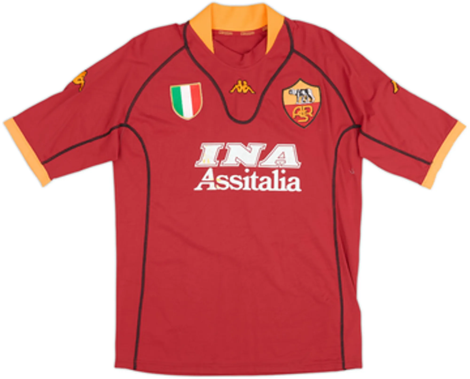 2001-02 Roma Home Shirt Totti #10 - 5/10 - (L)