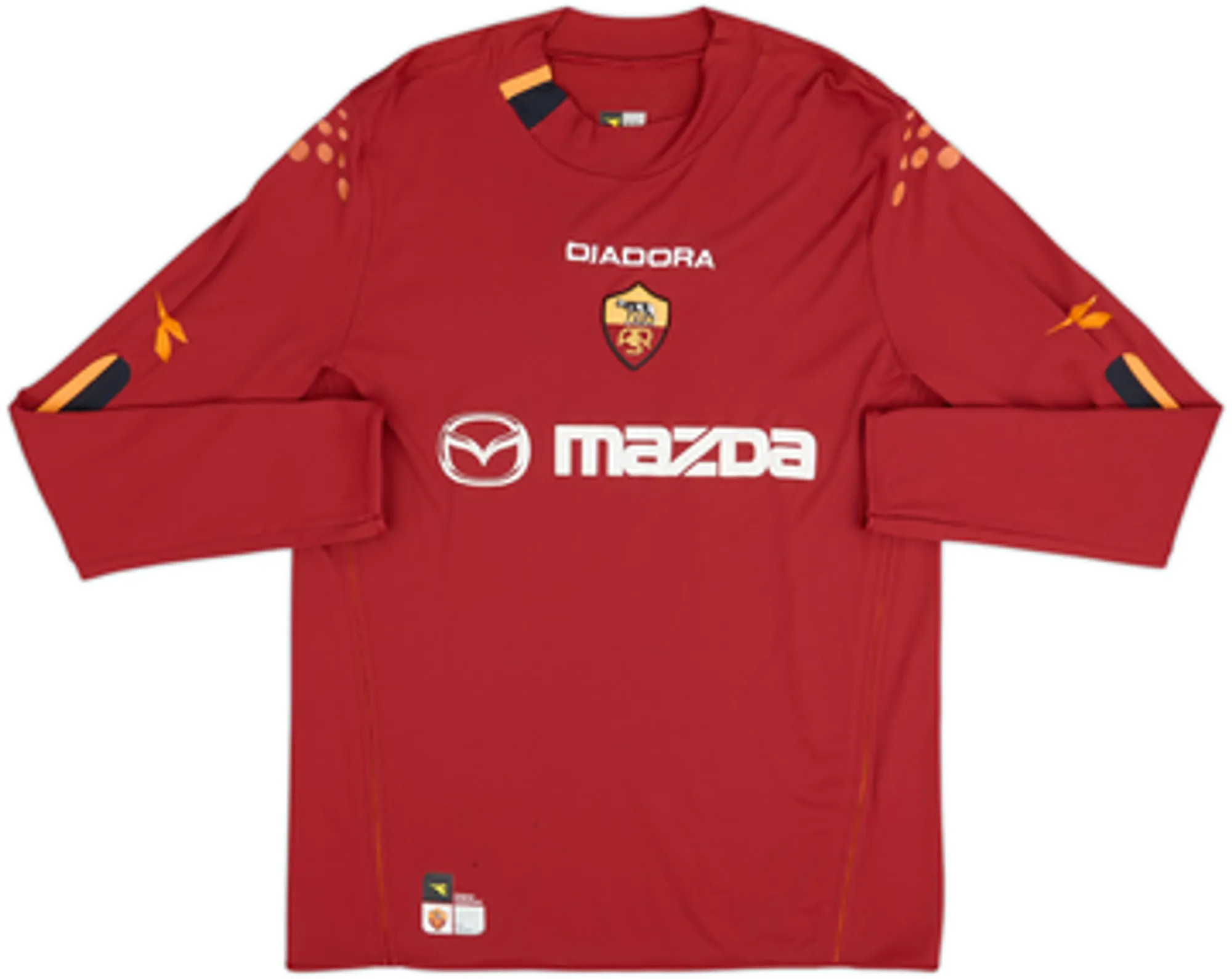 2004-05 Roma Home L/S Shirt Totti #10 - 5/10 - (XXL)