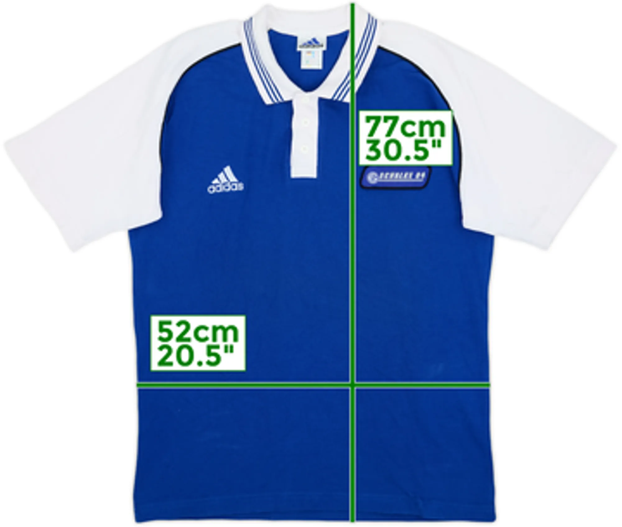 2000-01 Schalke adidas Polo Shirt - 8/10 - (M)