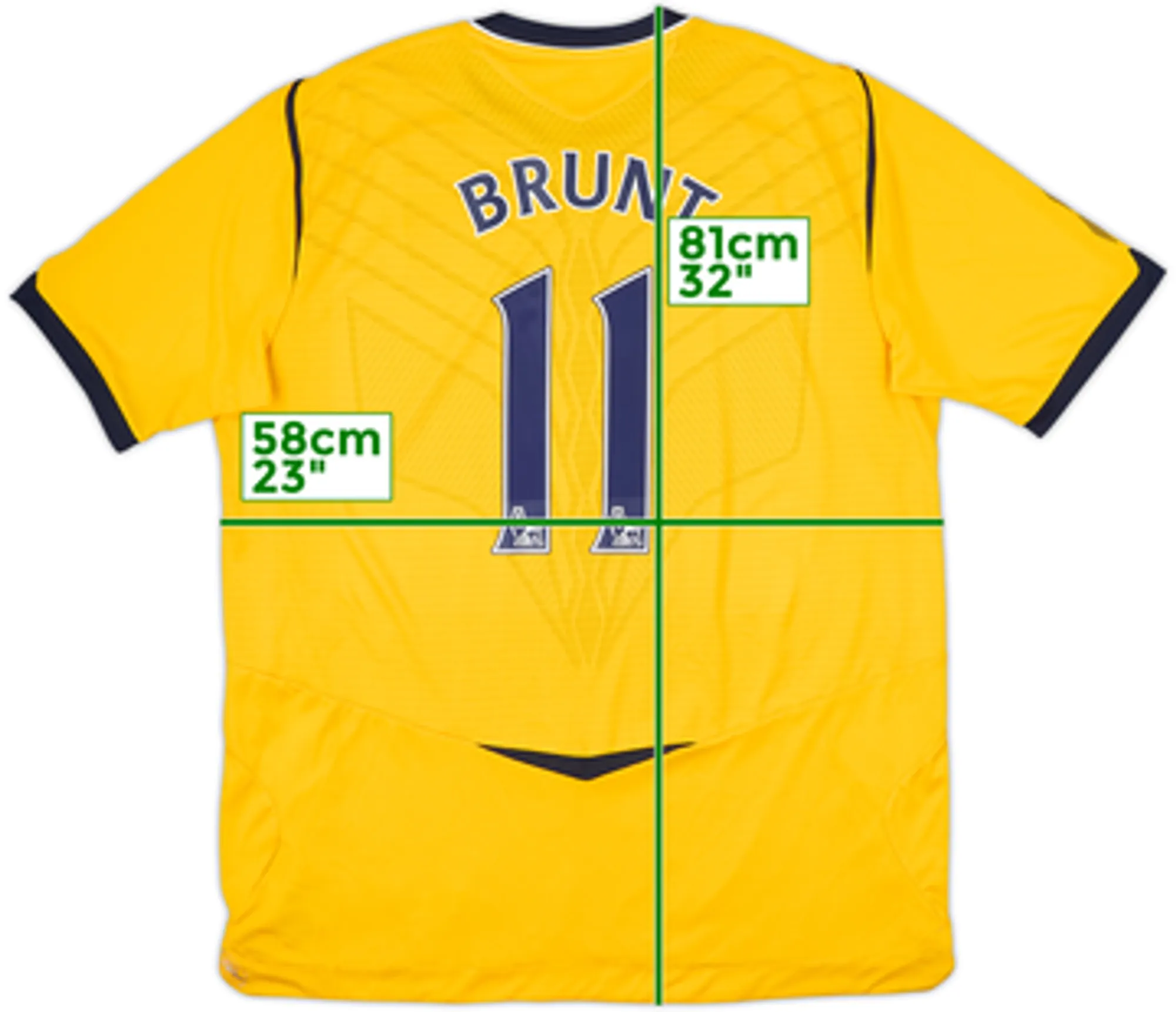 2008-09 West Brom Away Shirt Brunt #11 - 10/10 - (XL)