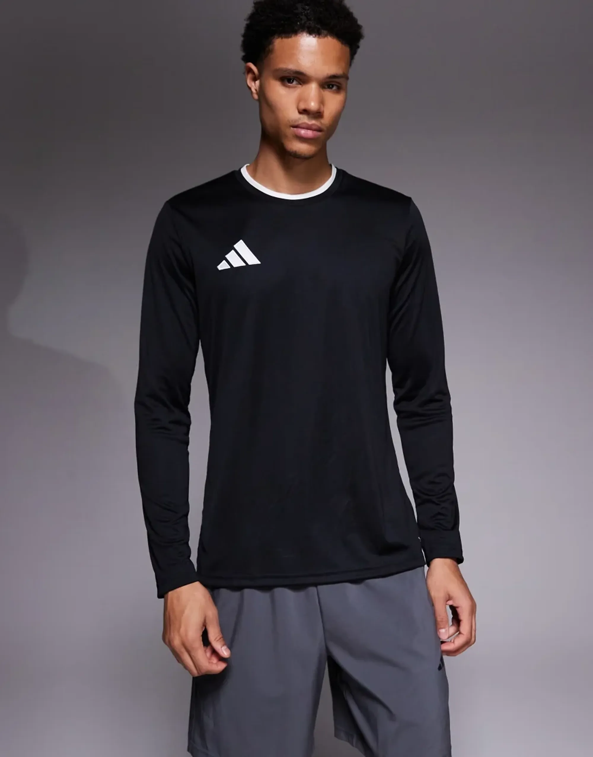 Adidas Football Entrada 26 Long Sleeve Top In Black