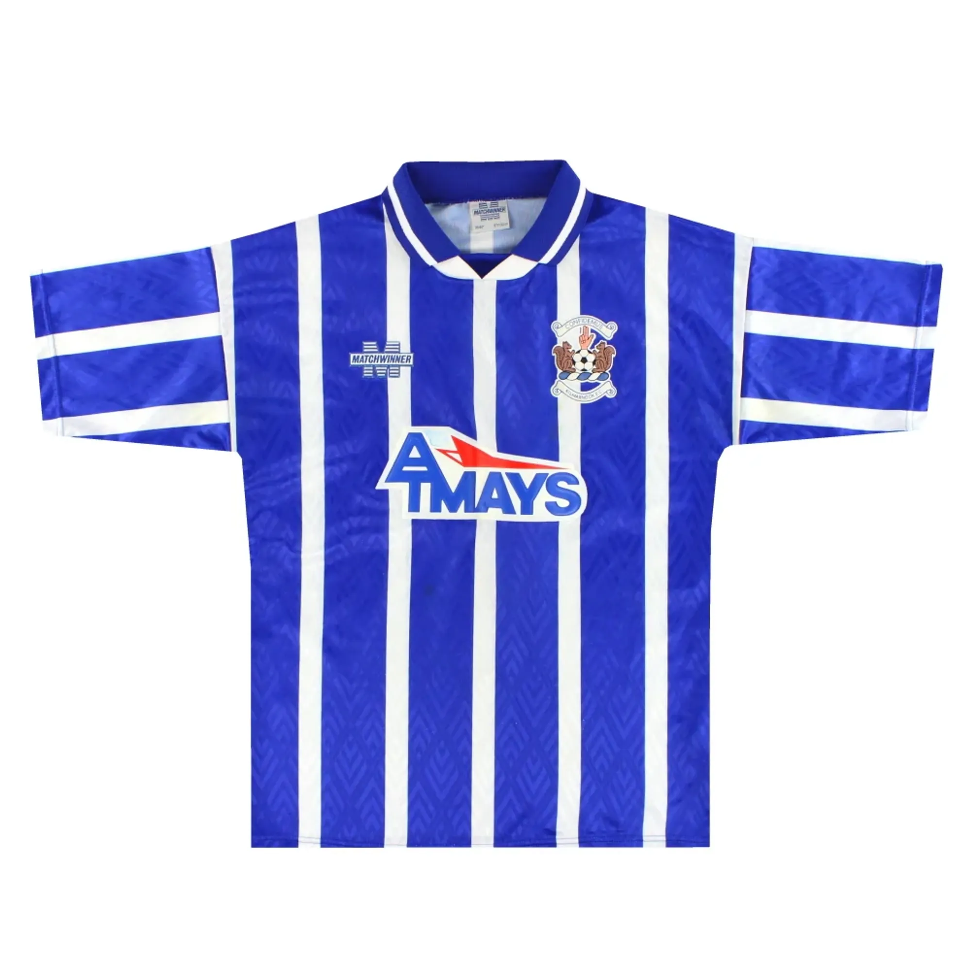 1994-95 Kilmarnock Matchwinner Home Shirt M - Other Scottish Clubs / Very Good 