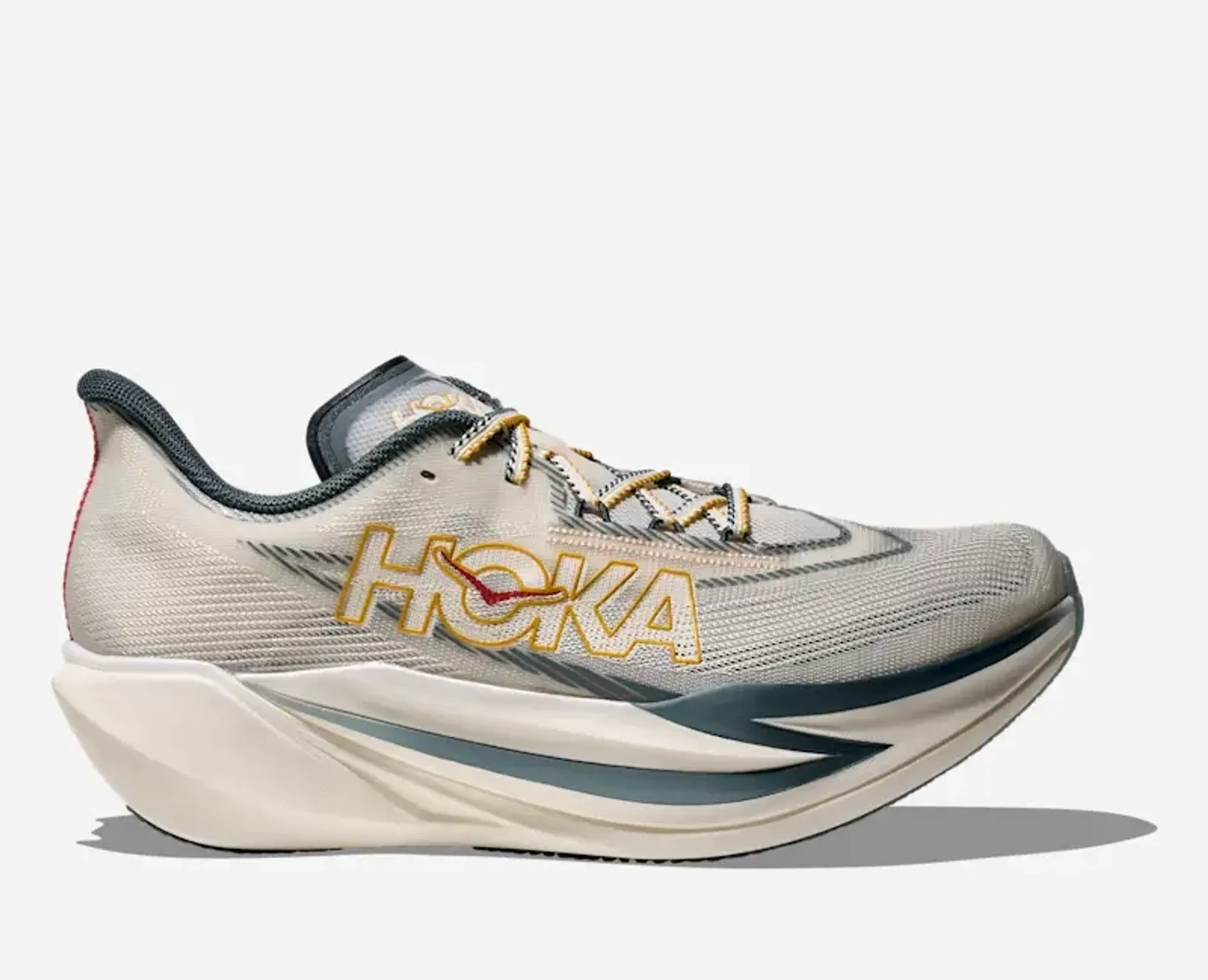 Hoka Cielo X1 3.0 Race Shoes In Alabaster/Yellow Gold