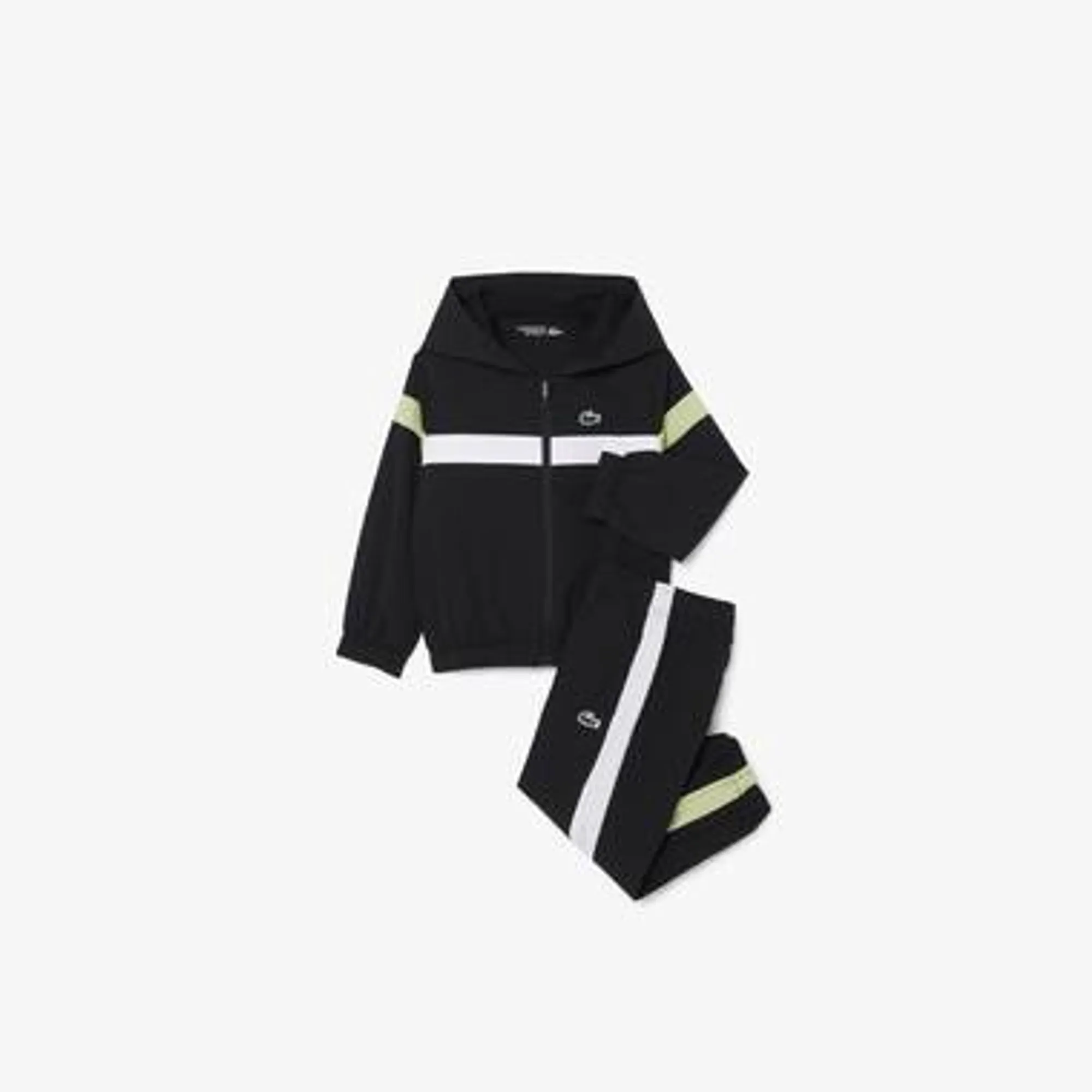Lacoste Diamond Taffeta Tracksuit - Noir
