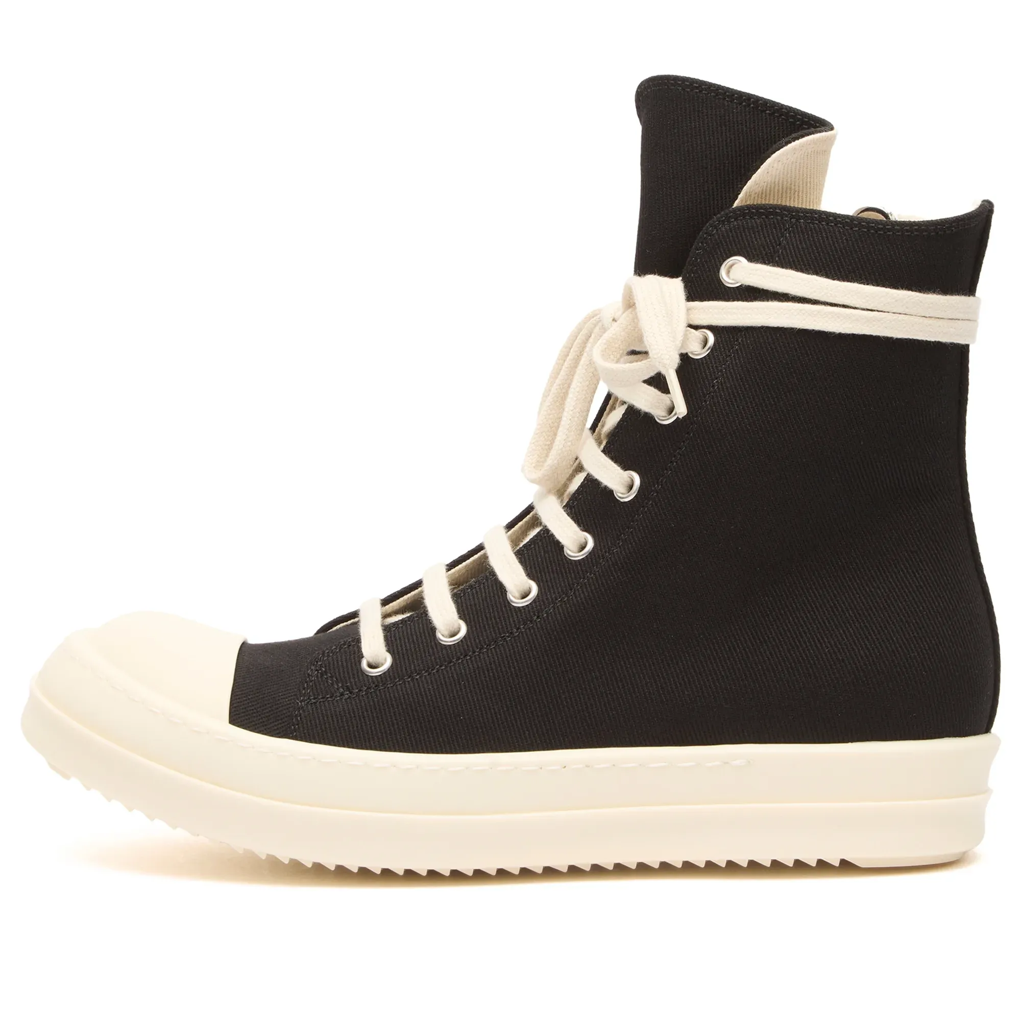 Rick Owens DRKSHDW Women's Denim Sneakers Black/Milk