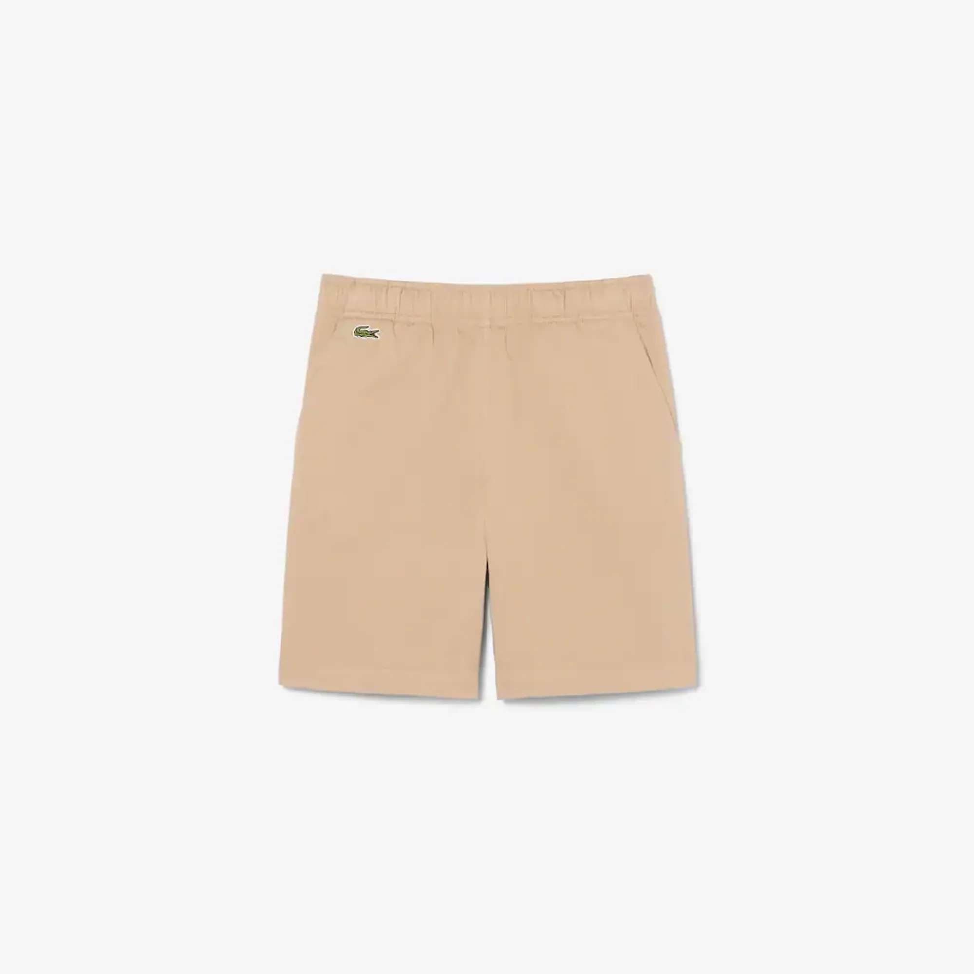 Lacoste Stretch Cotton Twill Chino Shorts - Beige