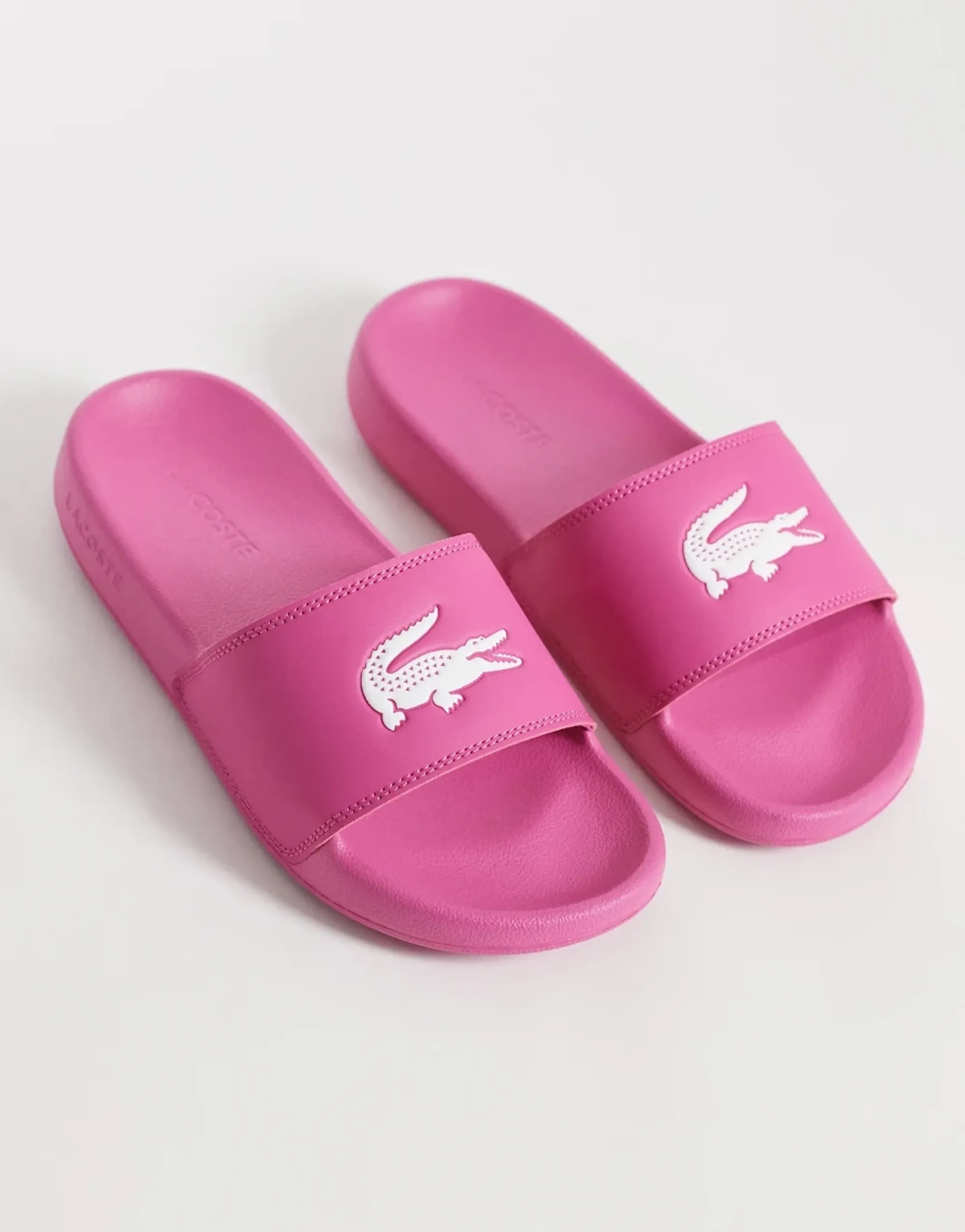 Lacoste Women's Serve Slides 0.0 - Pink & White