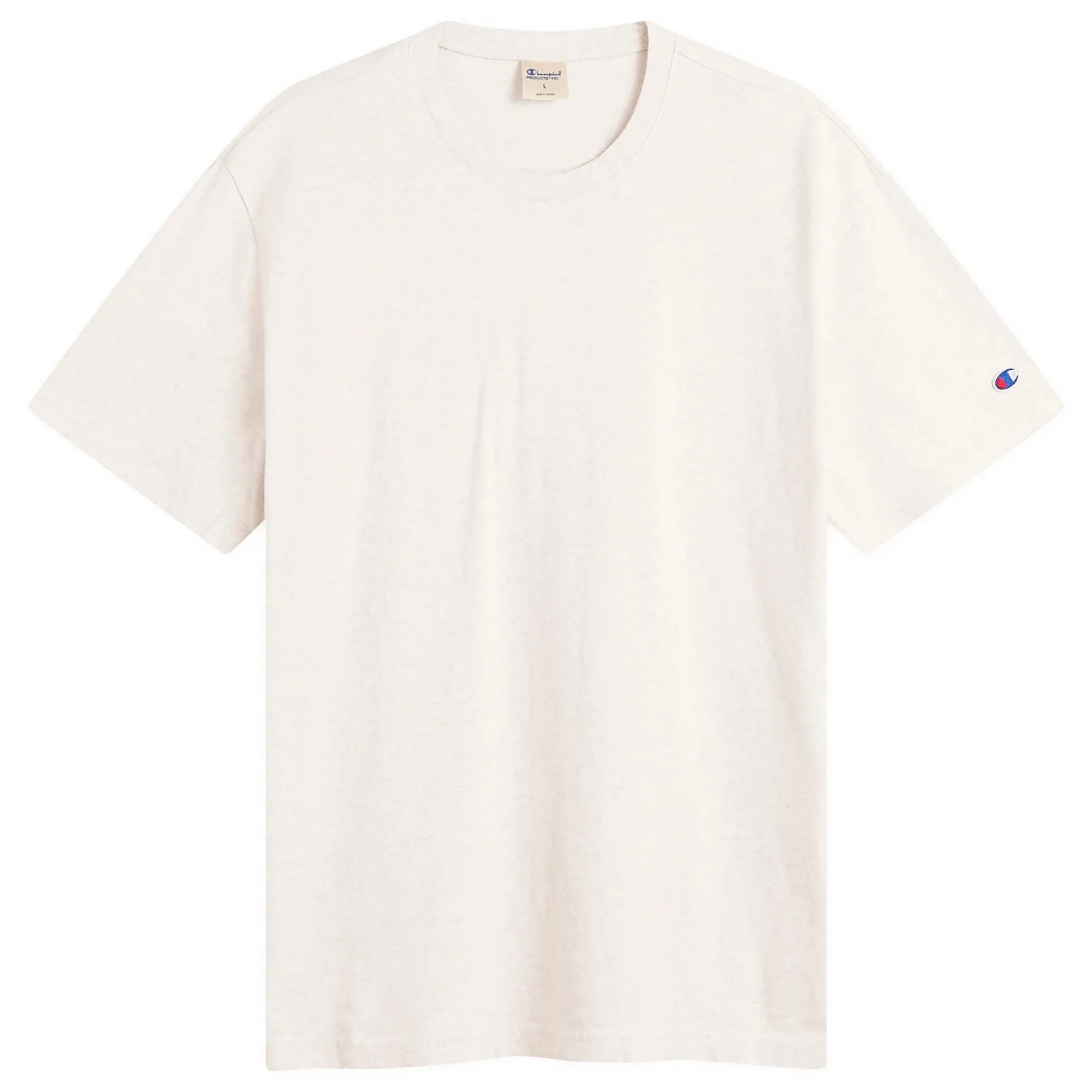 Champion Men's Reverse Weave Relaxed T-Shirt Oatmeal