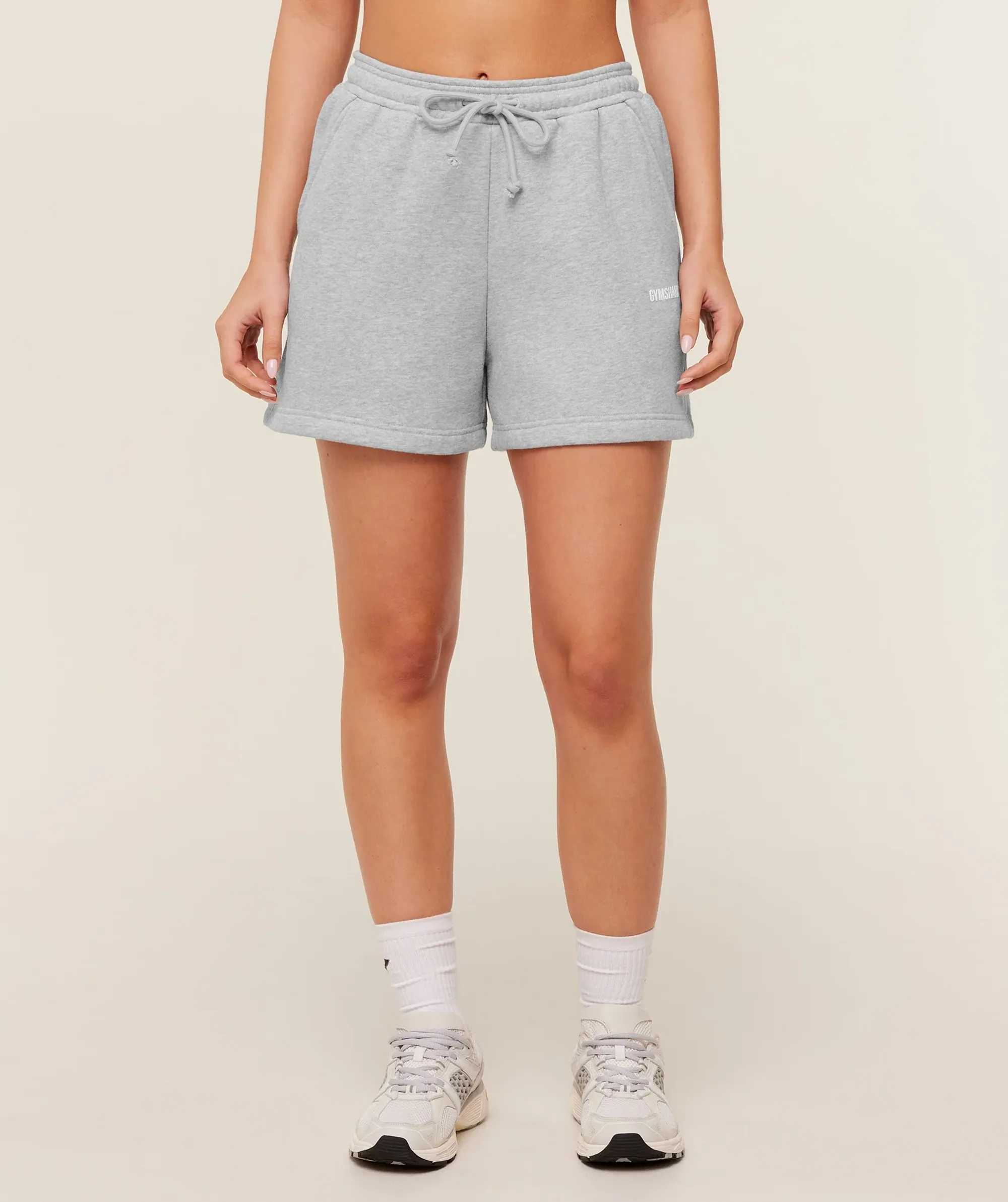 Gymshark Cosy Luxe Shorts - Bros Soft Grey Marl