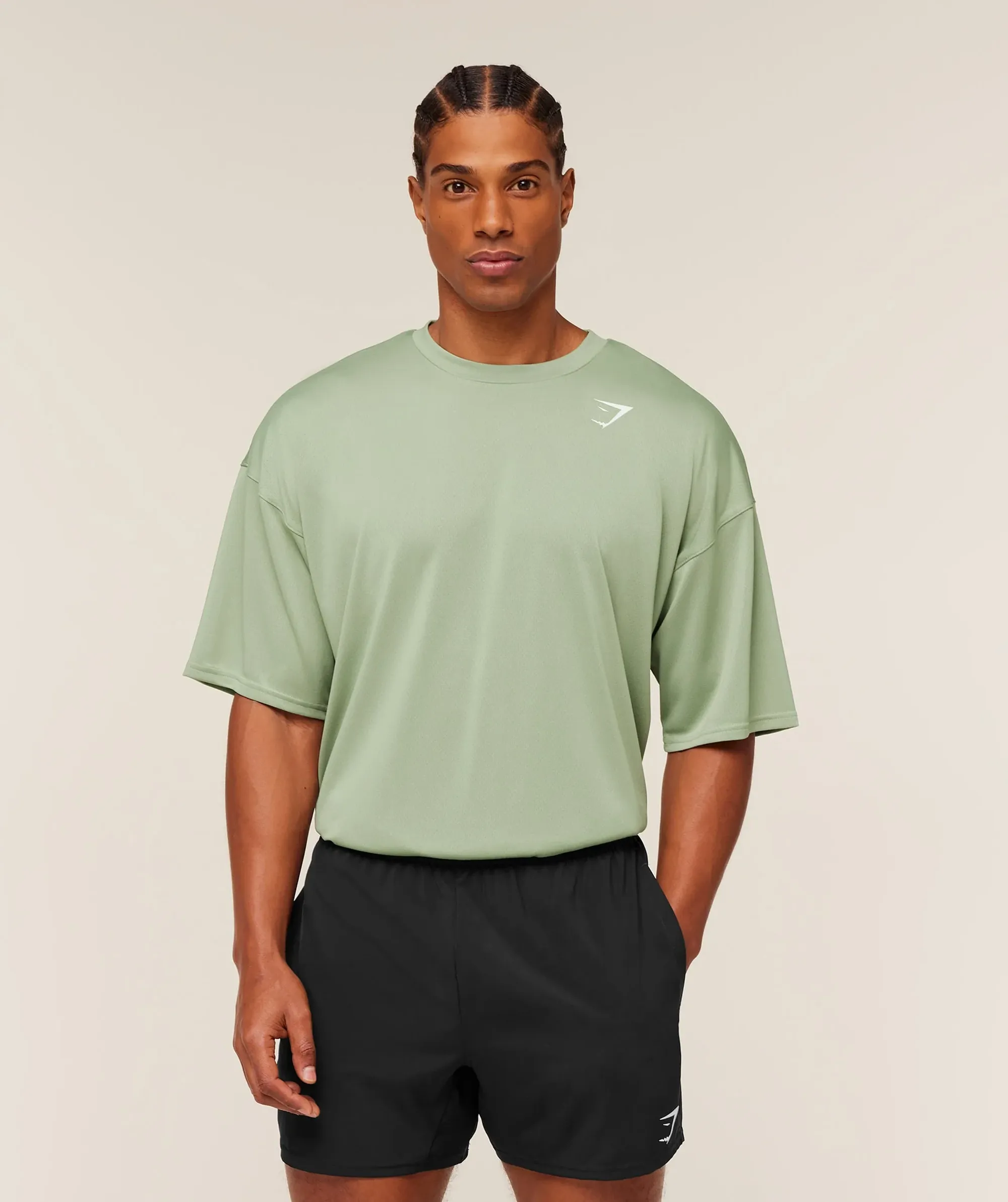 Gymshark Arrival Oversized T-Shirt - GS Haze Green