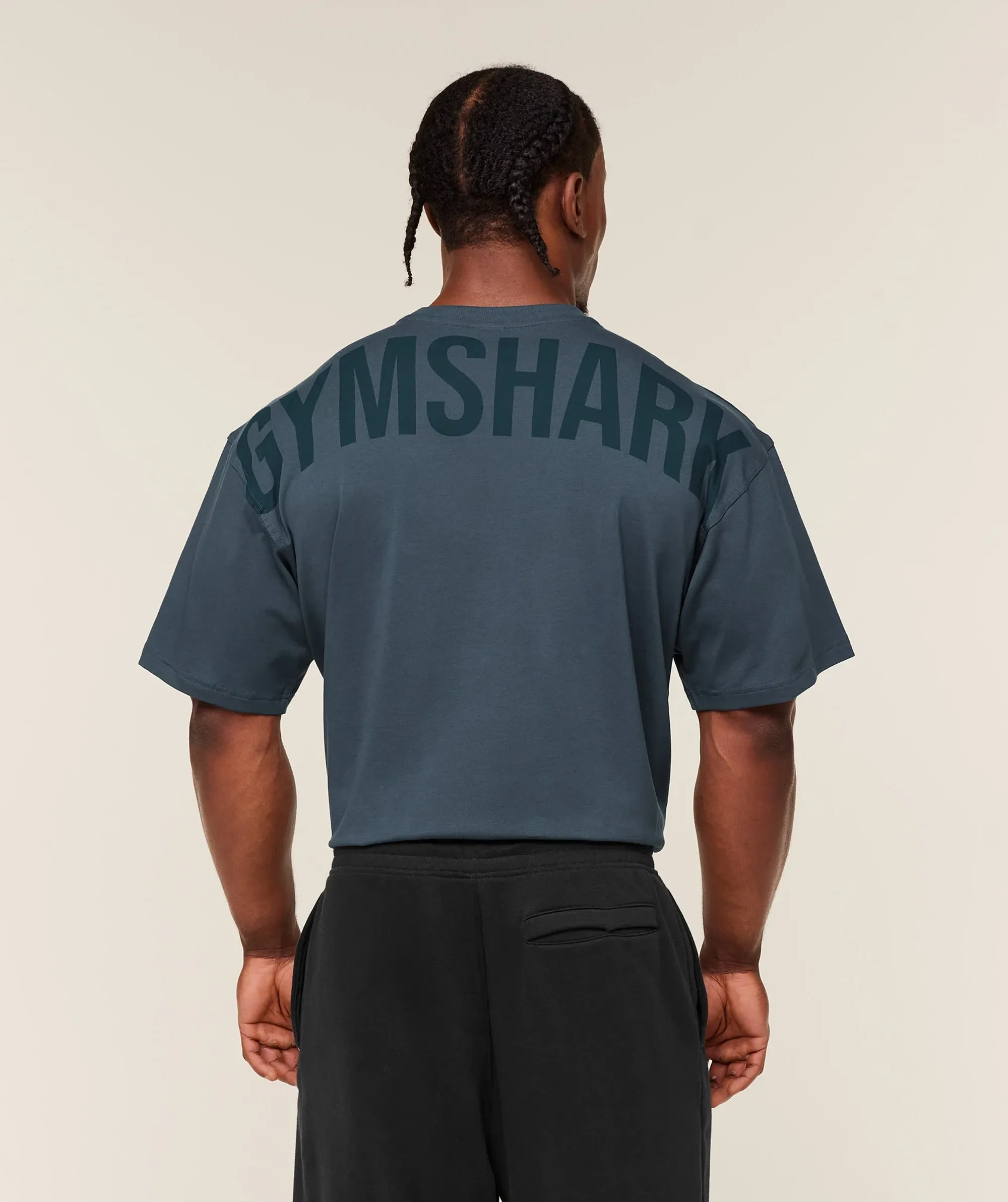 Gymshark Power T-Shirt - GS Stealth Blue