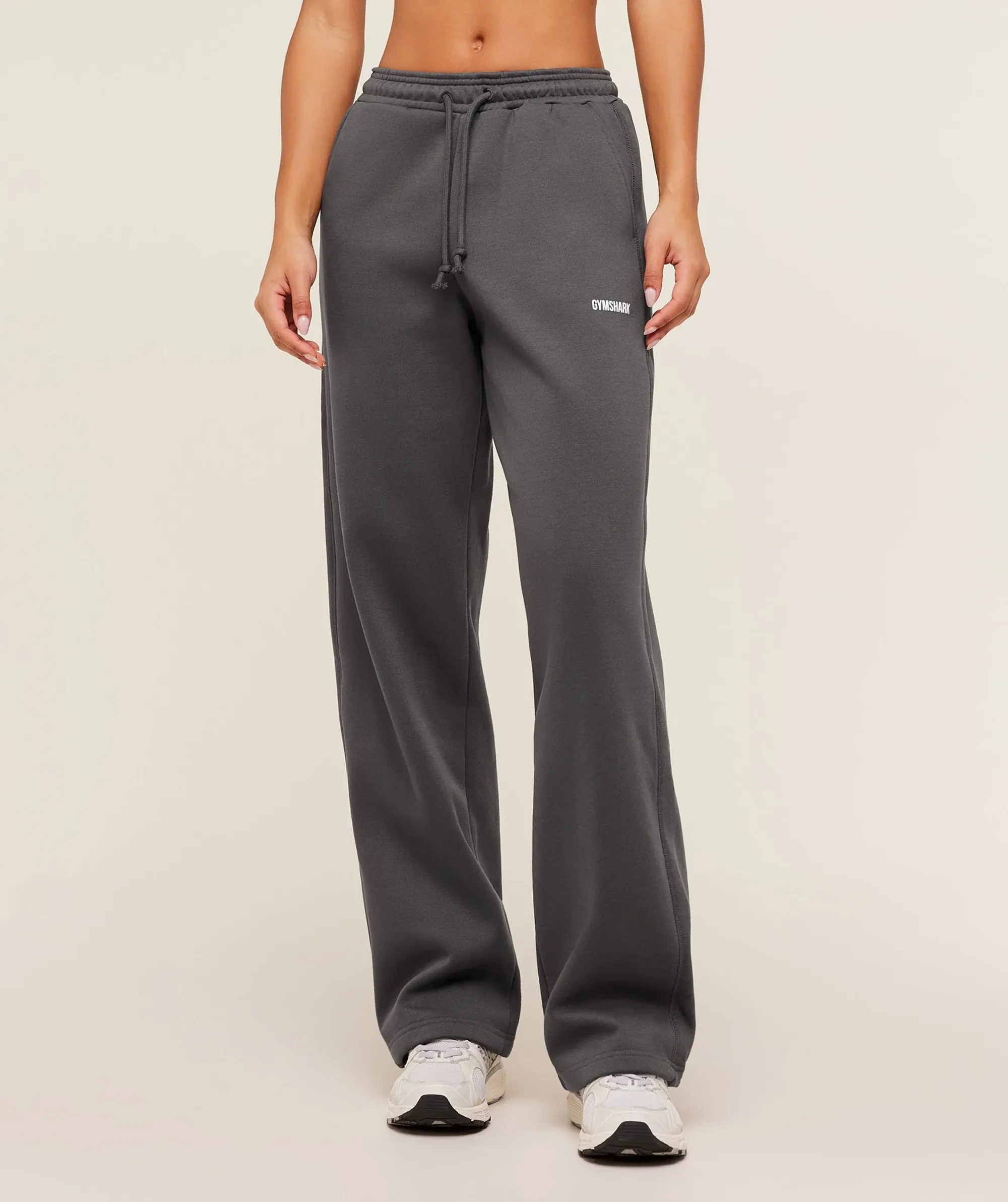 Gymshark Cosy Luxe Straight Leg Tall Joggers - Onyx Grey