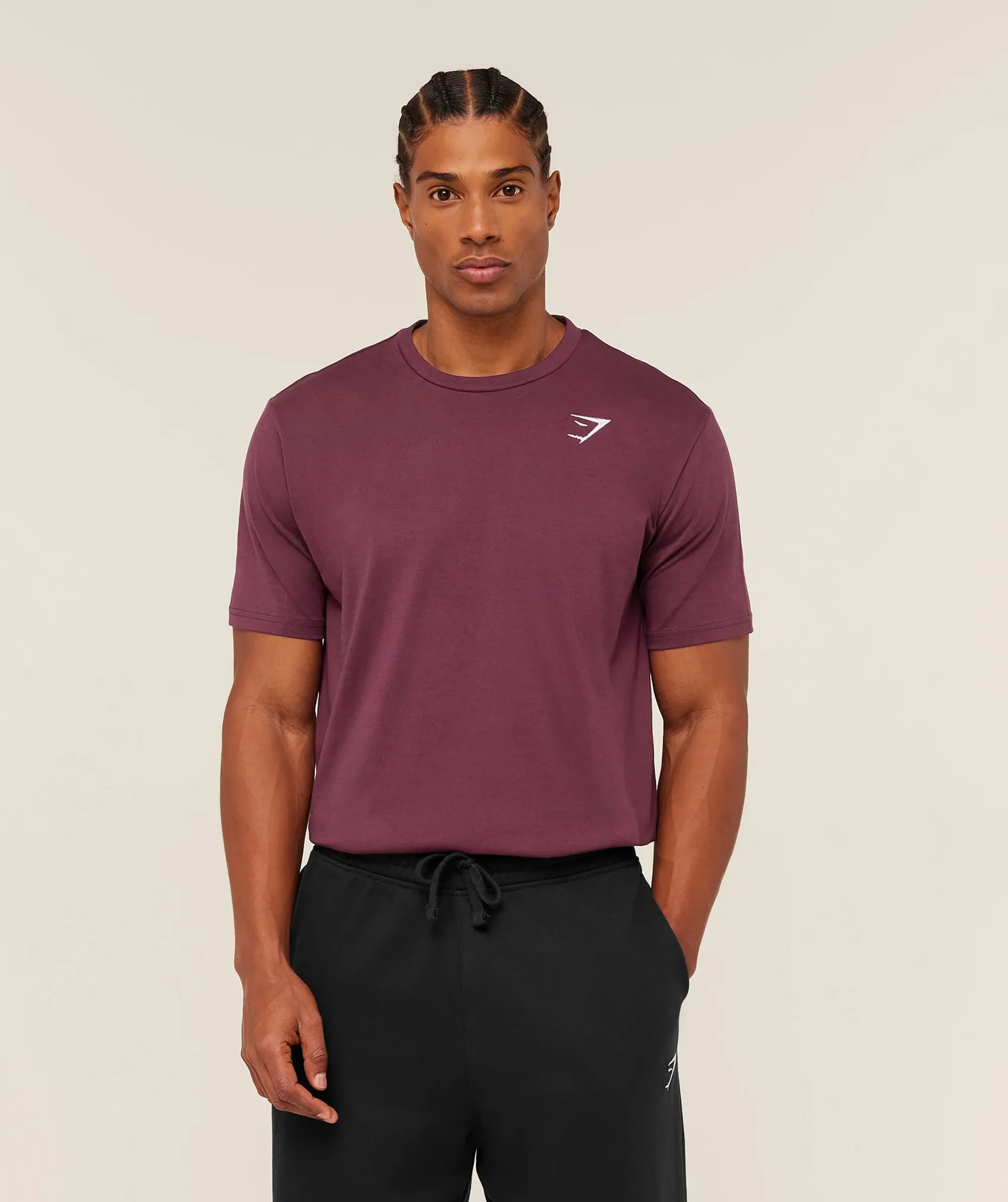 Gymshark Crest T-Shirt - GS Impact Burgundy