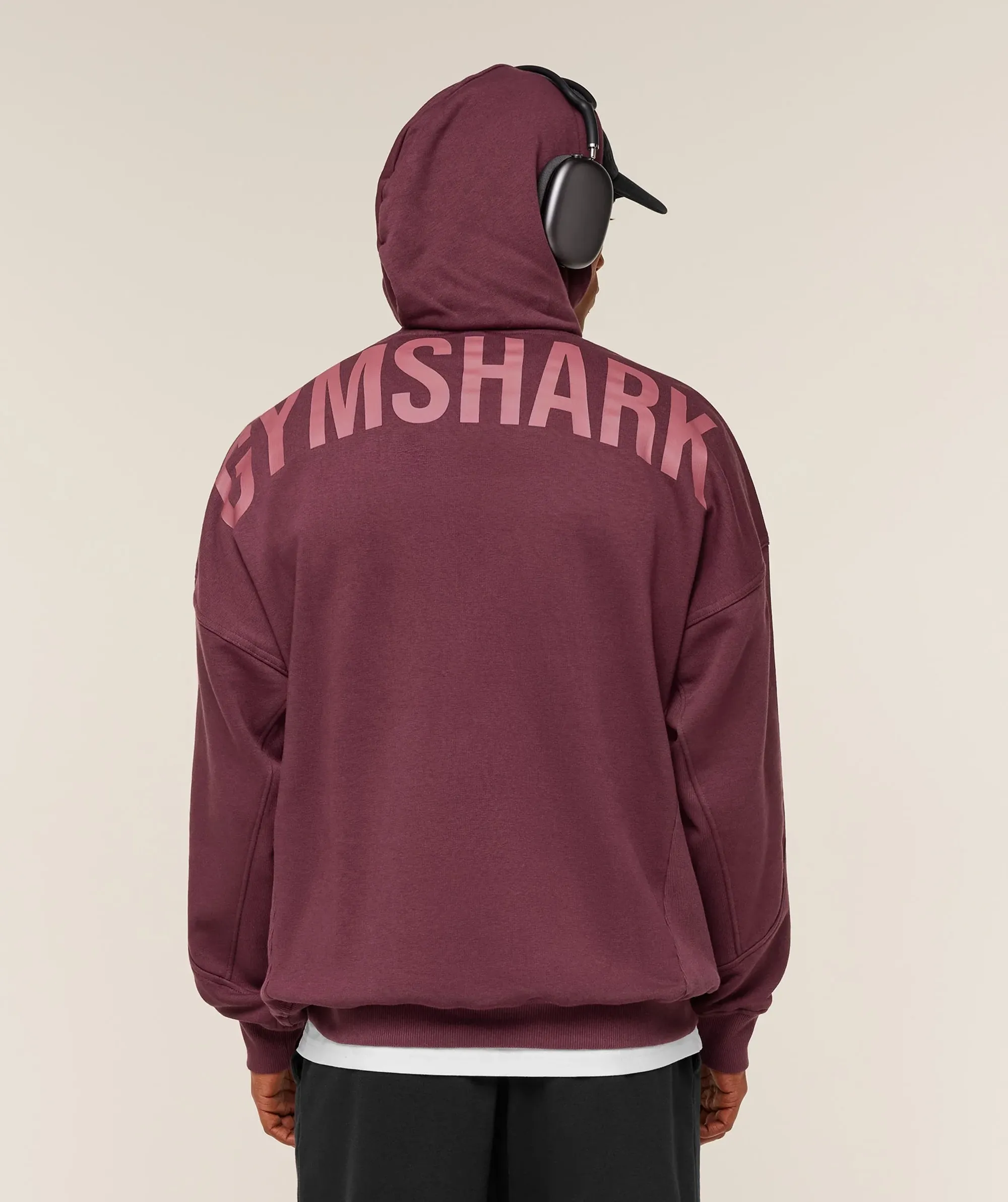 Gymshark Power Hoodie - GS Impact Burgundy