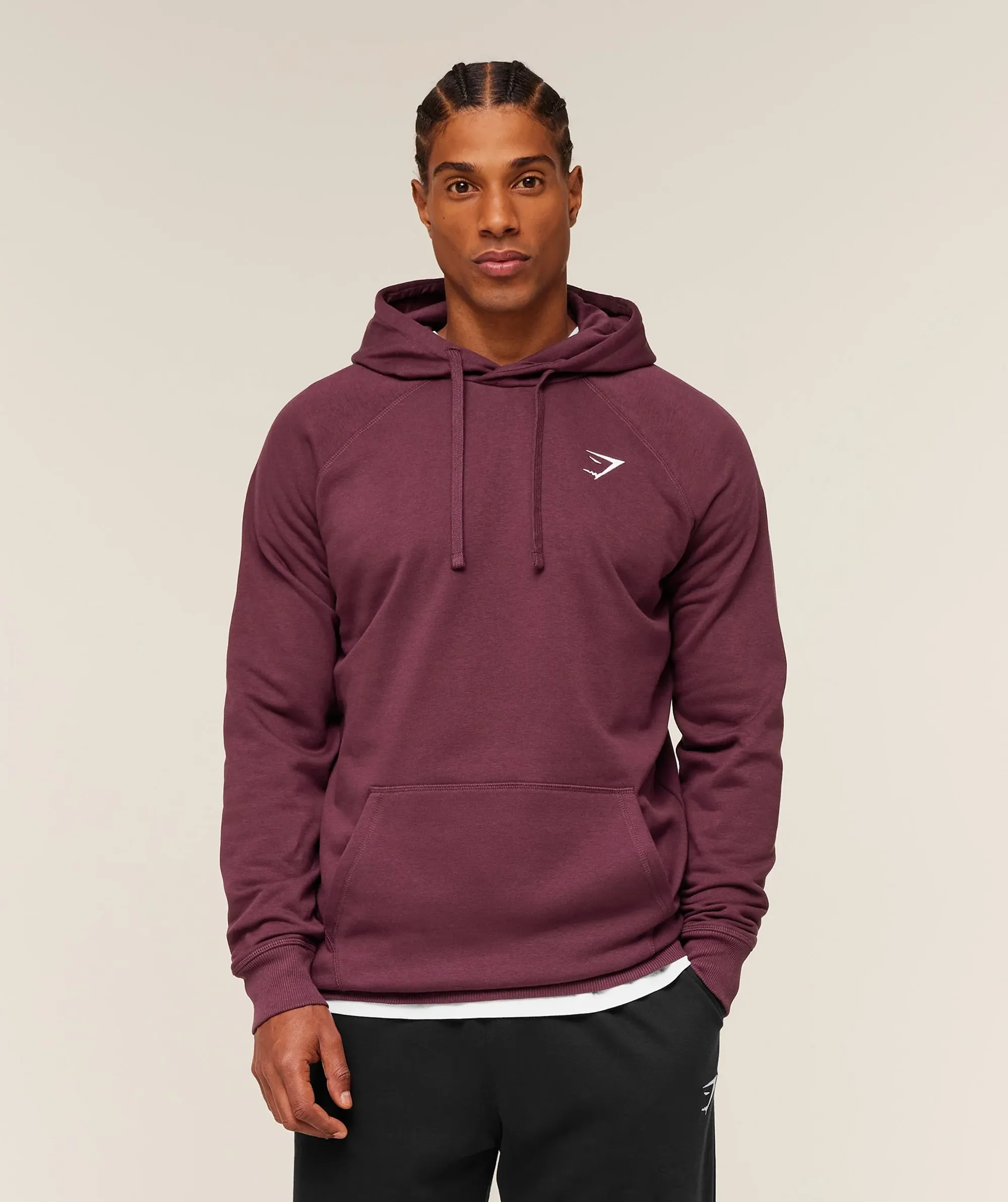 Gymshark Crest Hoodie - GS Impact Burgundy