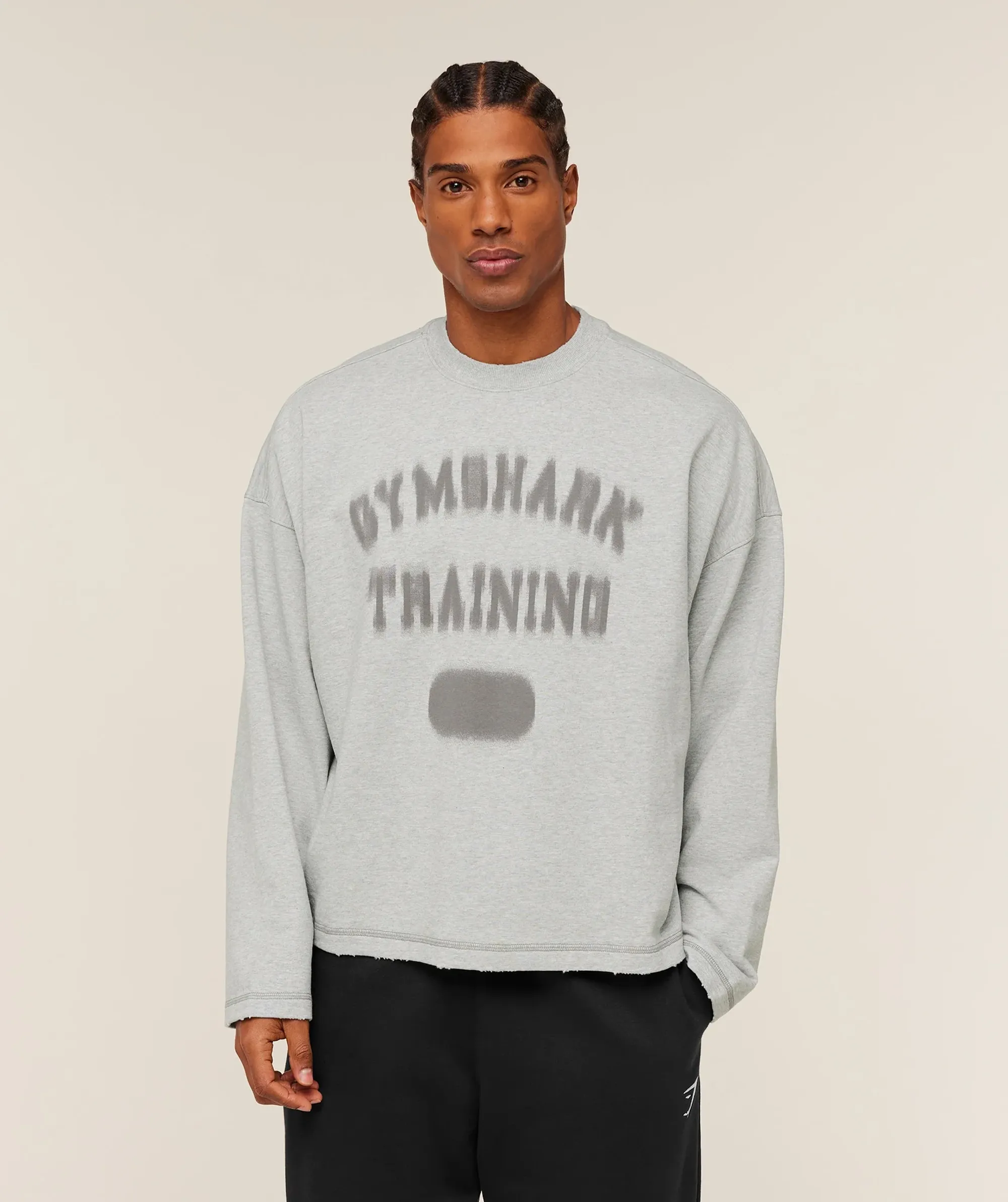 Gymshark Re-Rack Crew Neck Pullover - Bros Soft Grey Marl