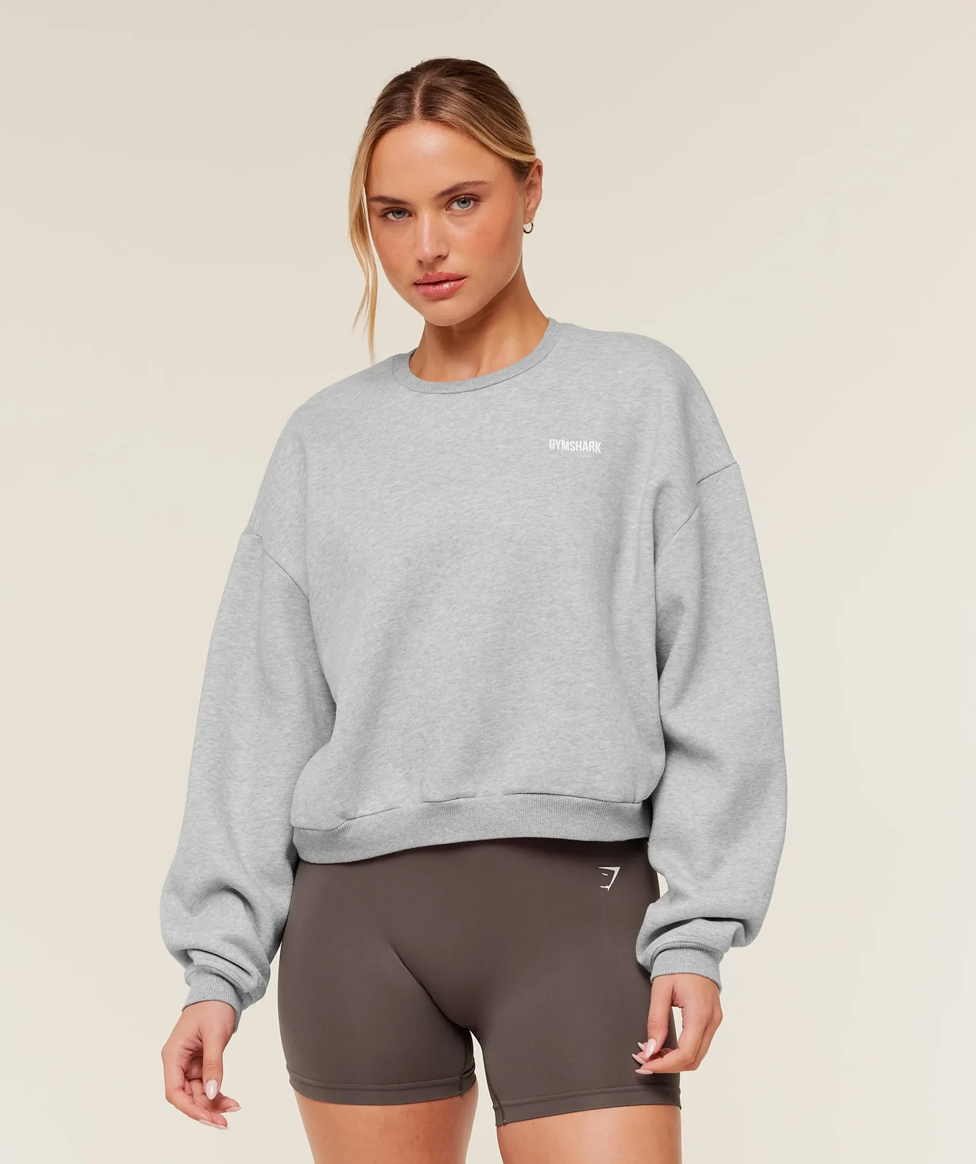 Gymshark Cosy Luxe Sweatshirt - Bros Soft Grey Marl