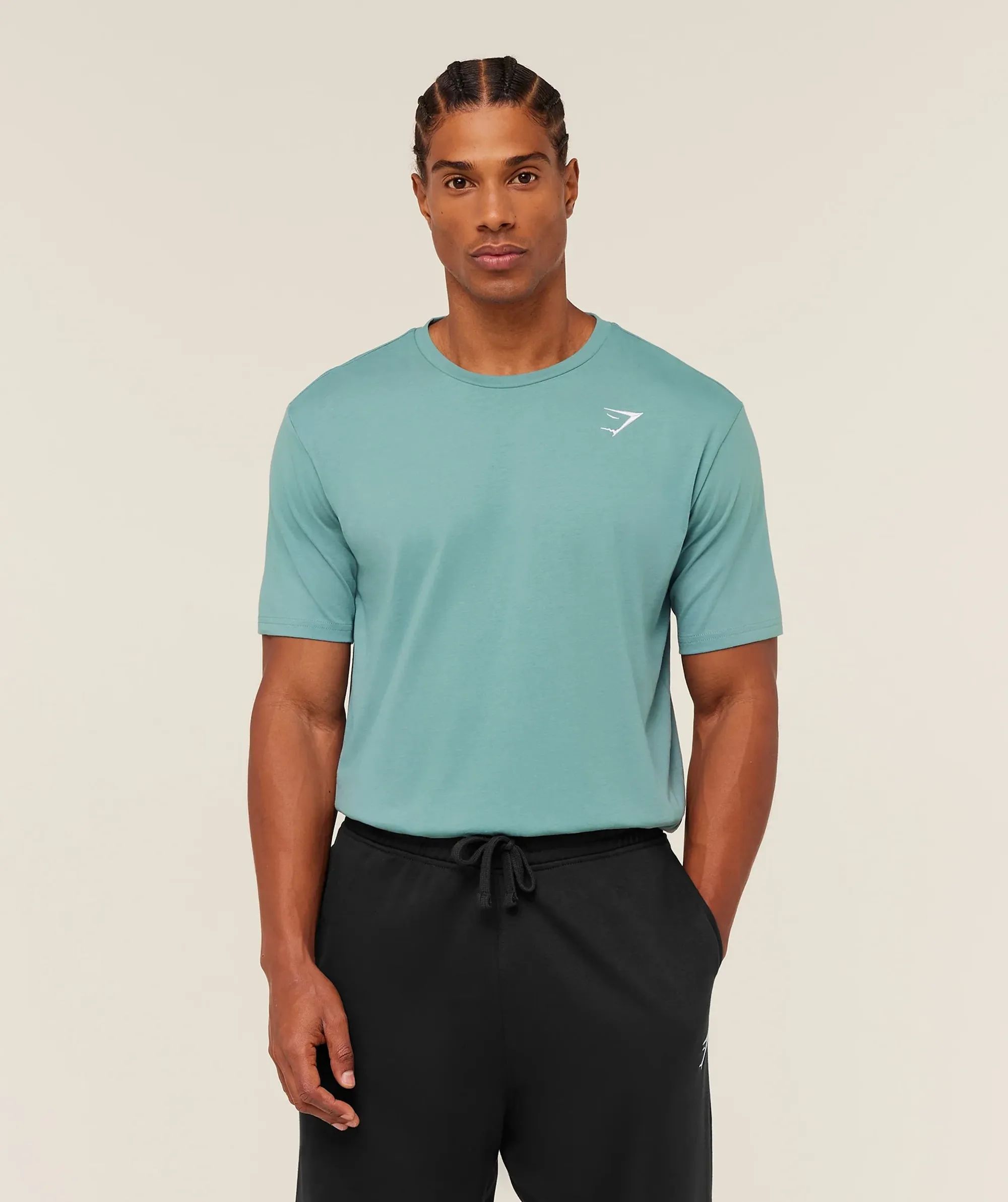Gymshark Crest T-Shirt - GS Storm Blue