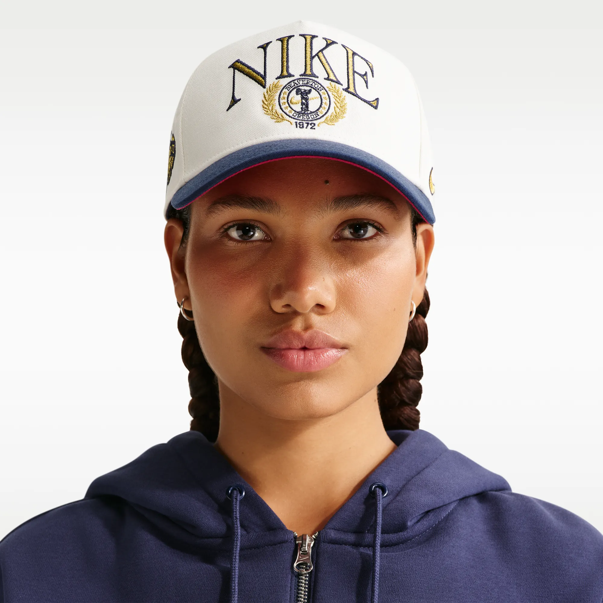 Nike Rise Structured A-Frame Cap - White - Cotton