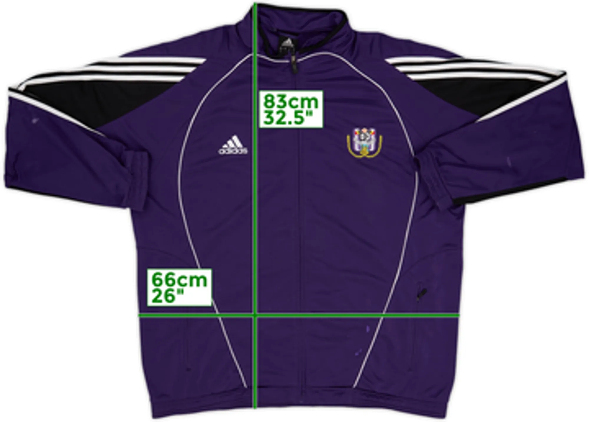 2005-06 Anderlecht adidas Track Jacket - 8/10 - (XL/XXL)