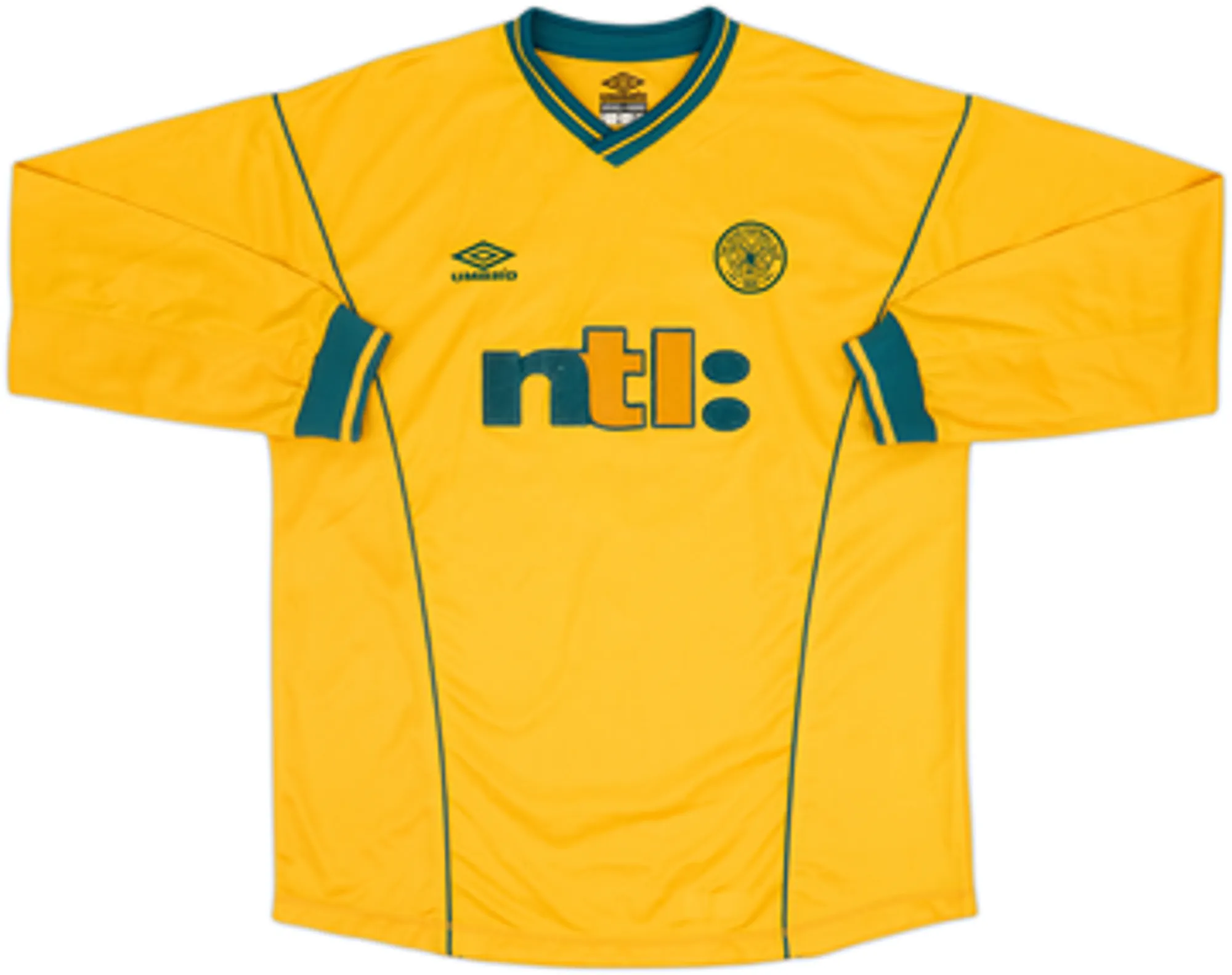 2000-02 Celtic Away L/S Shirt Sutton #9 - 8/10 - (XL)