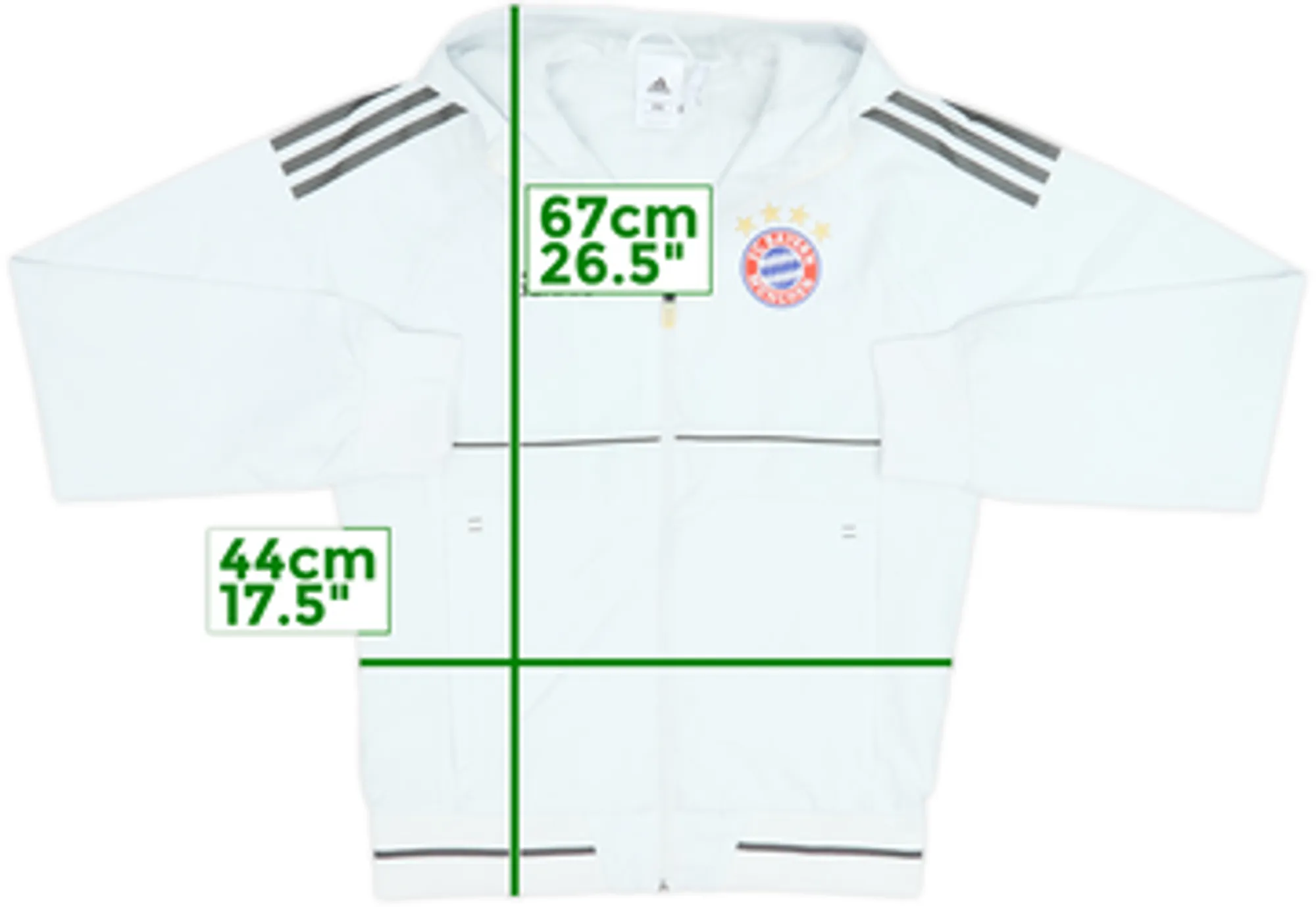 2017-18 Bayern Munich adidas CL Hooded Track Jacket - 9/10 - (S)