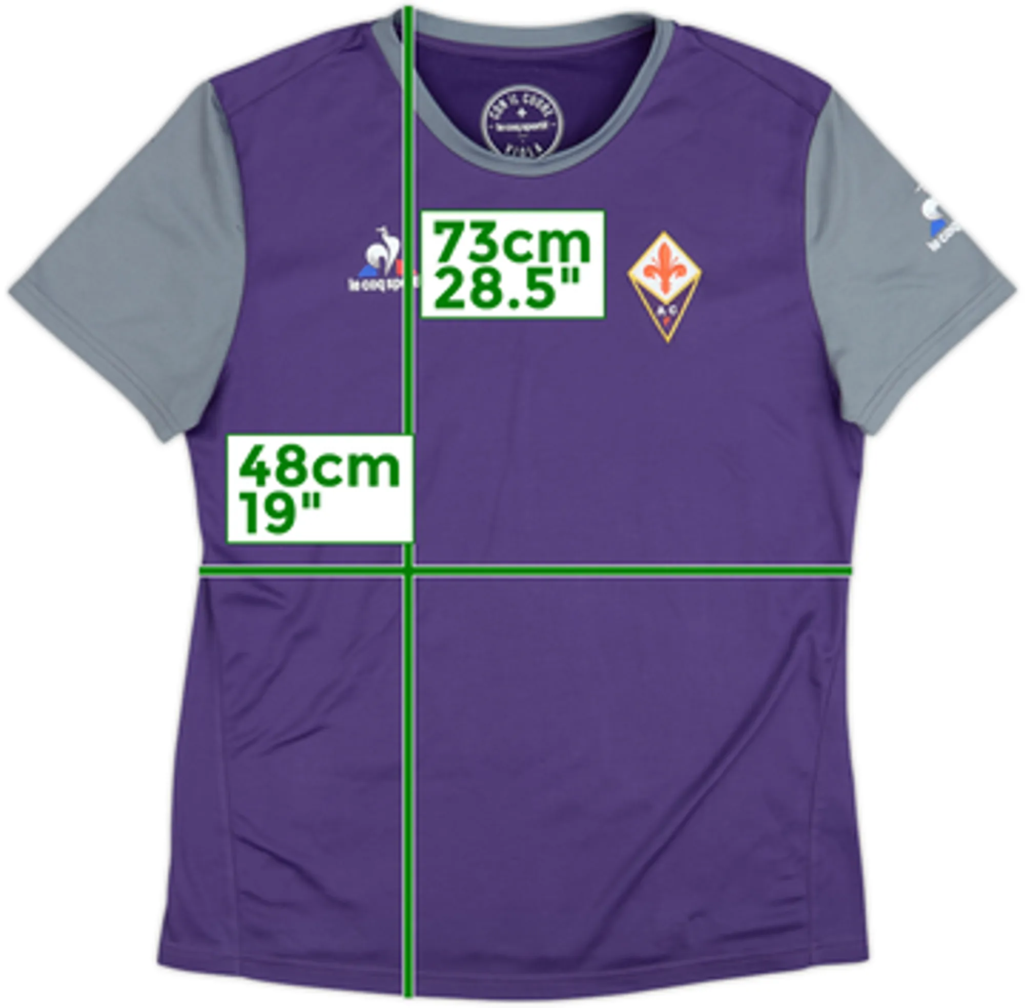 2016-17 Fiorentina Le Coq Sportif Training Shirt - 9/10 - (L)