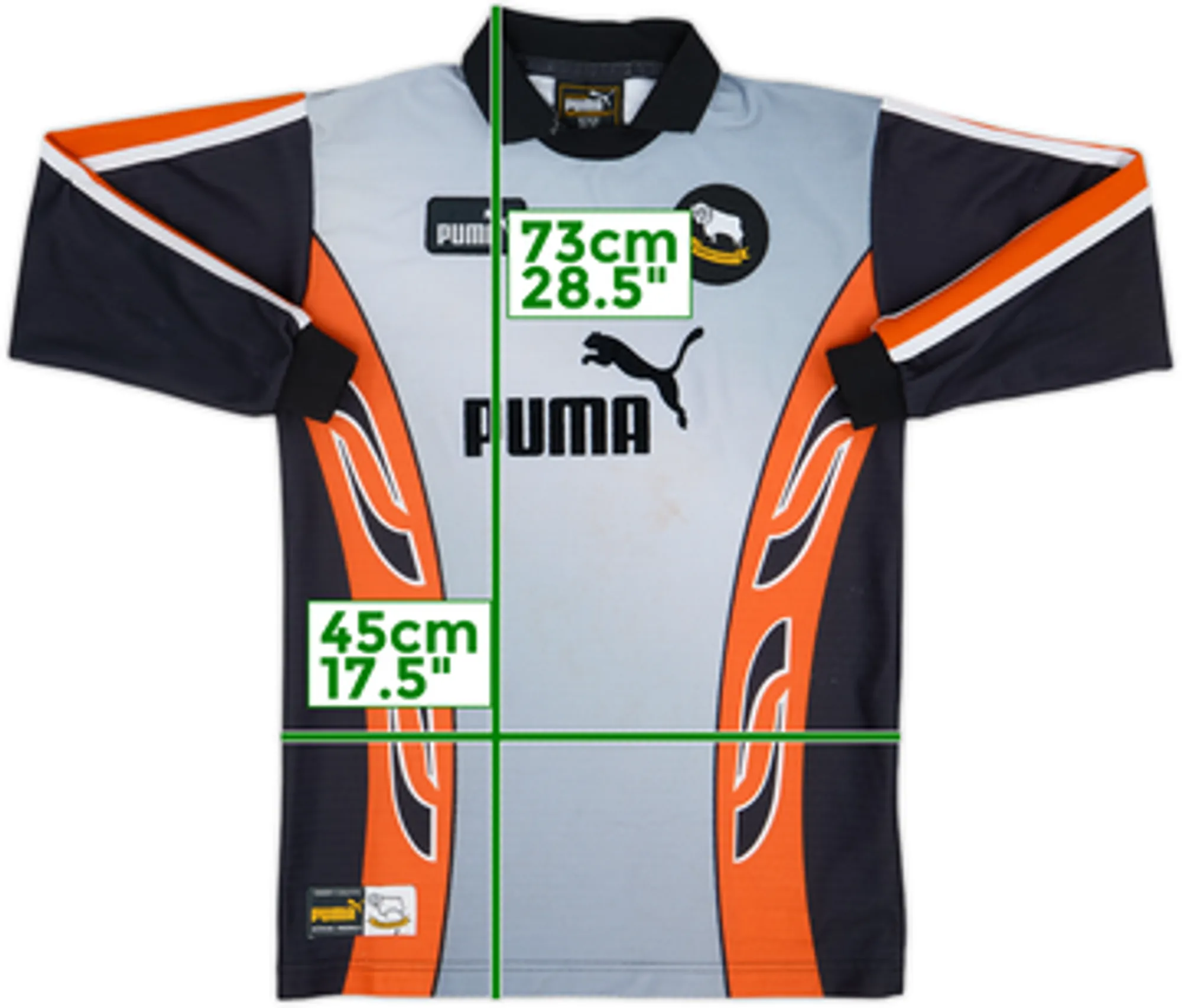 1997-98 Derby County GK Shirt - 9/10 - (XL.Boys)