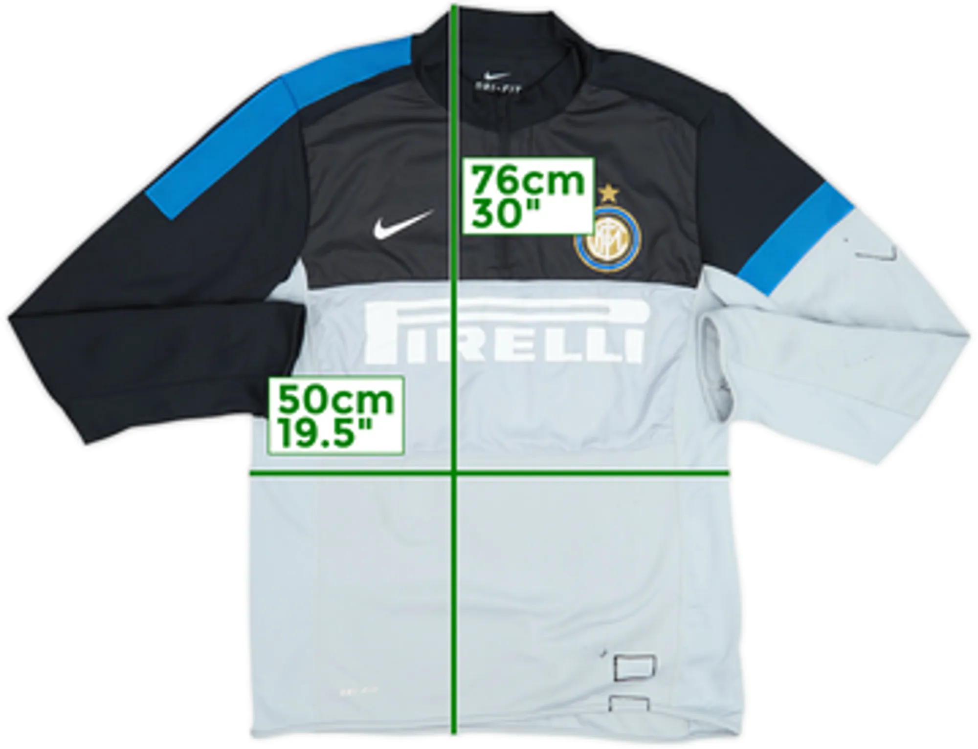 2012-13 Inter Milan Nike 1/4 Zip Drill Top - 5/10 - (L)